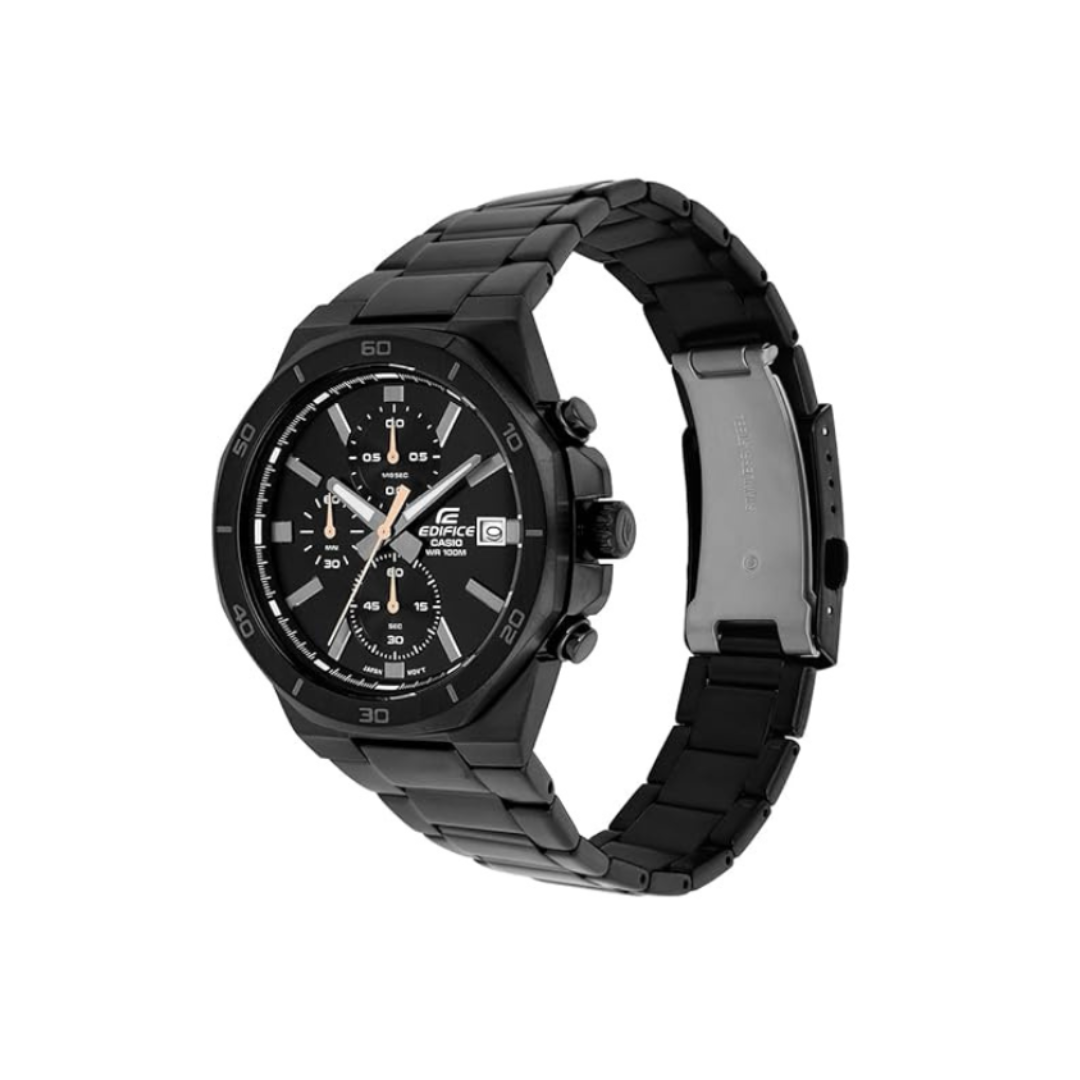 Casio EFV-640DC-1AVDF ED638 | Edifice Men Quartz Black Dial Chronograph Stainless Steel Watch