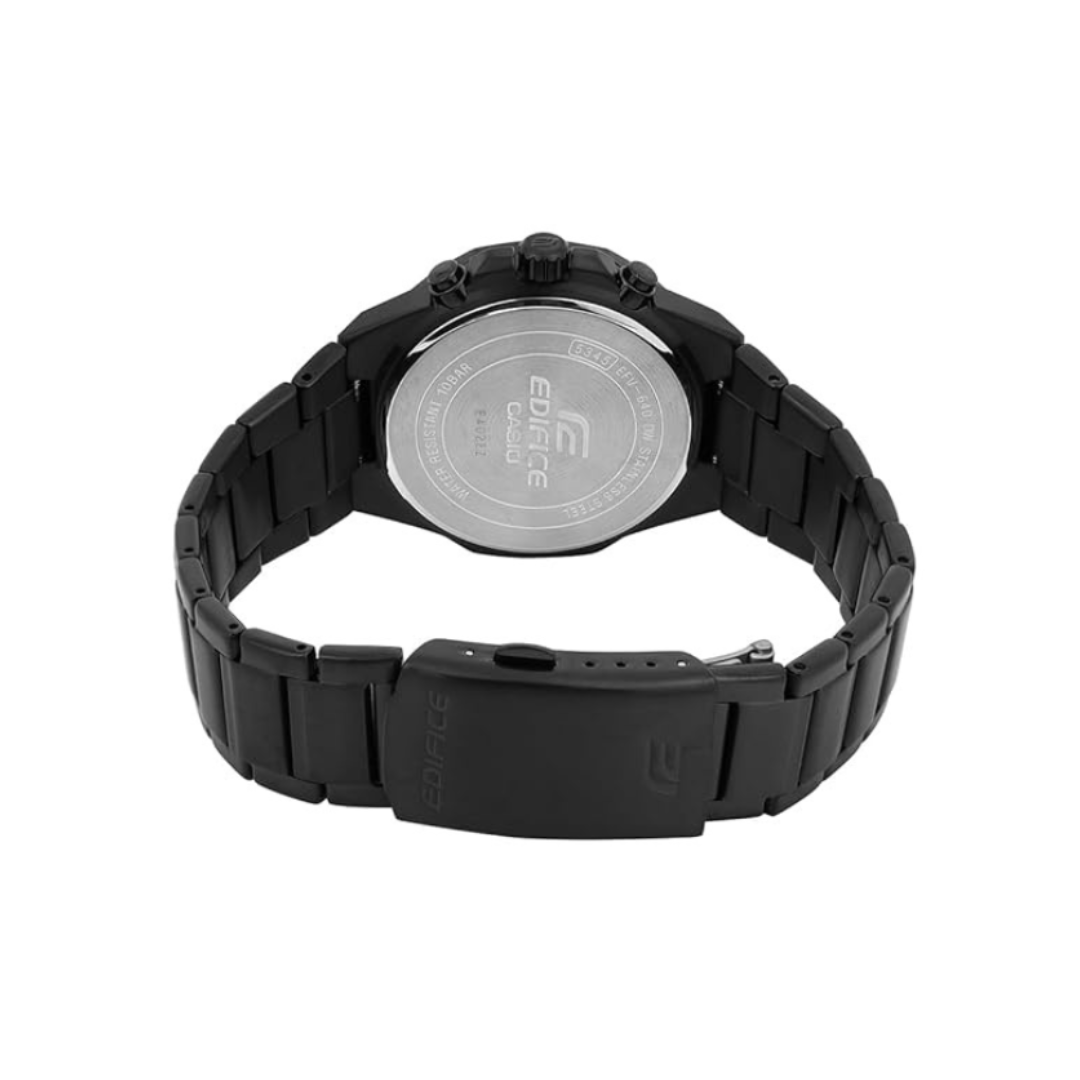 Casio EFV-640DC-1AVDF ED638 | Edifice Men Quartz Black Dial Chronograph Stainless Steel Watch