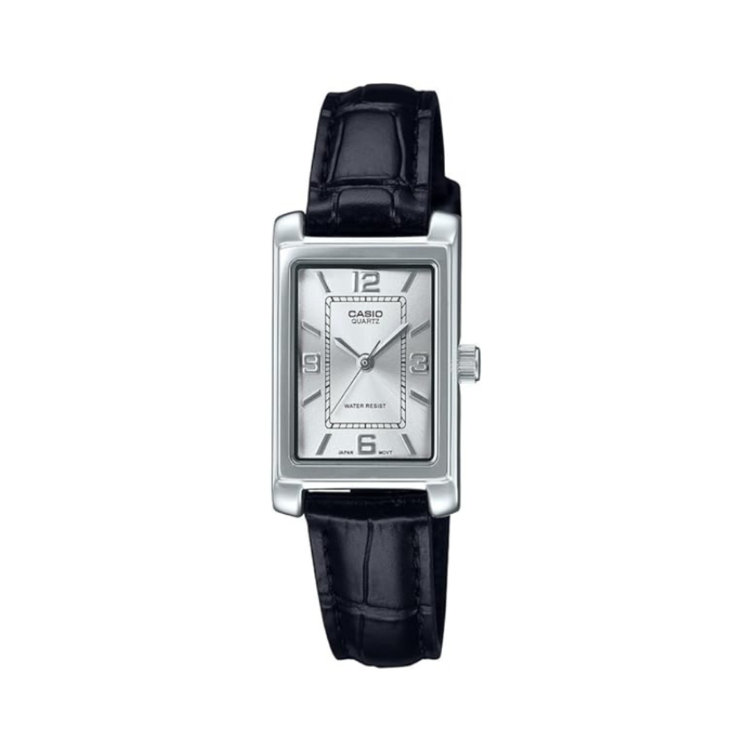 Casio LTP-1234LL-7ADF A2359 | Enticer Women Quartz White Dial Analog Leather Watch