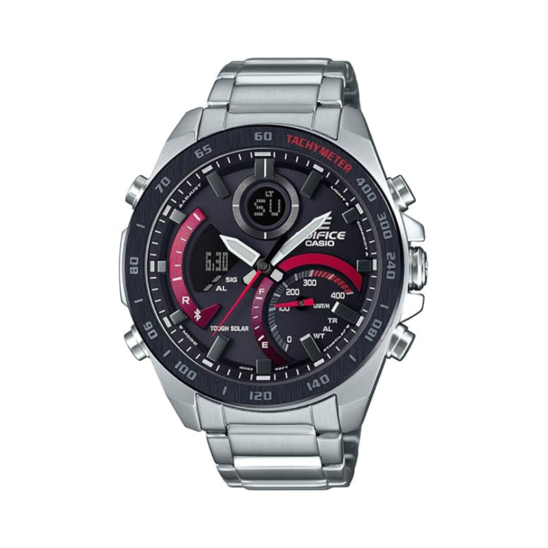 Casio ECB-900DB-1ADR EX499 | Edifice Men Quartz Black Dial Chronograph Stainless Steel Watch