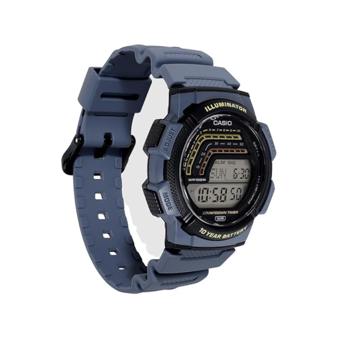 Casio WS-1800-2AVDF A2533 | YOUTH Men Quartz Transparent Dial Digital Resin Watch