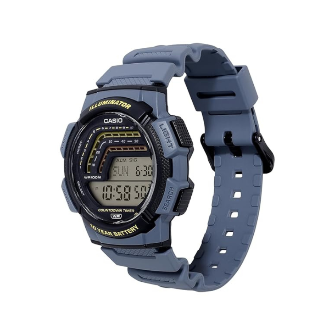 Casio WS-1800-2AVDF A2533 | YOUTH Men Quartz Transparent Dial Digital Resin Watch
