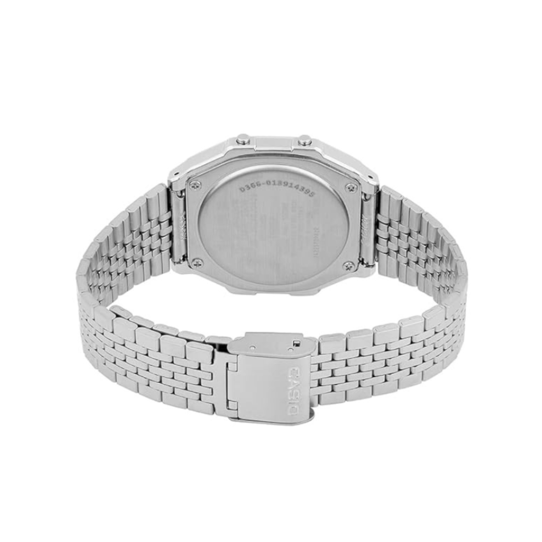 Casio ABL-100WE-1BDF D366 | Vintage Unisex Quartz Black Dial Digital Stainless Steel Watch