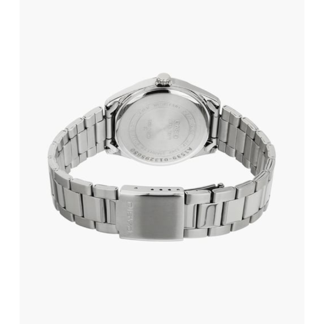 Casio MTP-1302D-7A1VDF A1539 | Enticer Men Quartz White Dial Analog Stainless Steel Watch