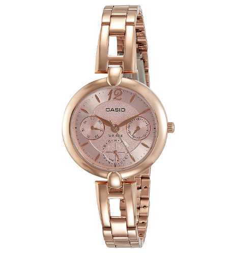 Casio Enticer Ladies Analog Pink Dial Women's Watch LTPE401PG4AVDF(A1289)