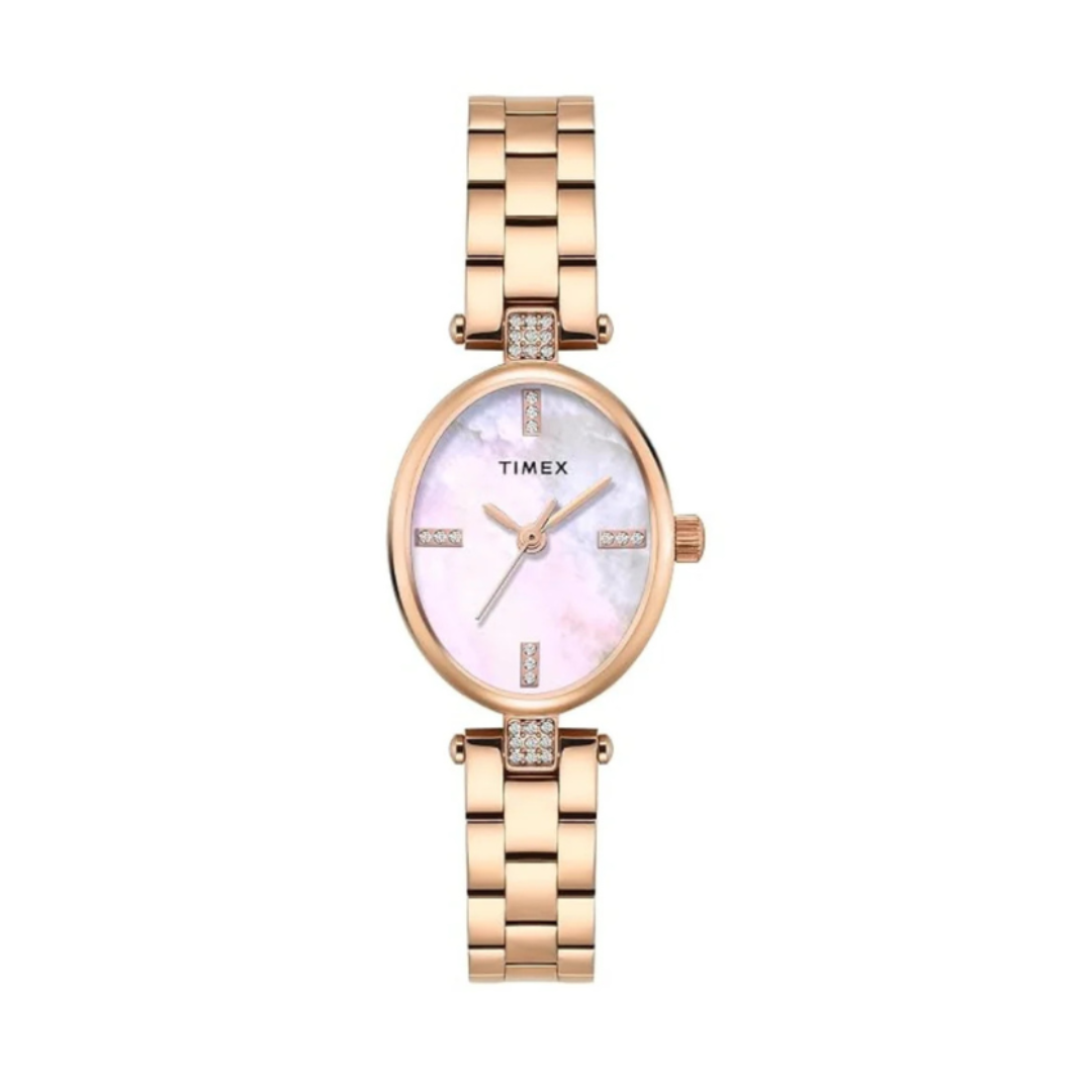 Timex TWEL27200 | Trendline Women Quartz Mother Of Pearl Dial Analog Brass Watch