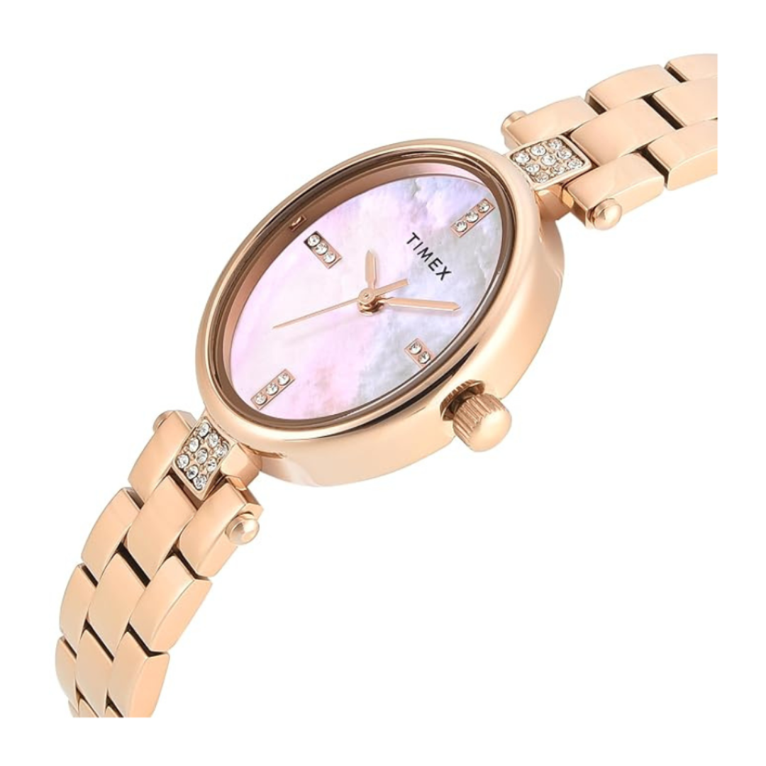 Timex TWEL27200 | Trendline Women Quartz Mother Of Pearl Dial Analog Brass Watch