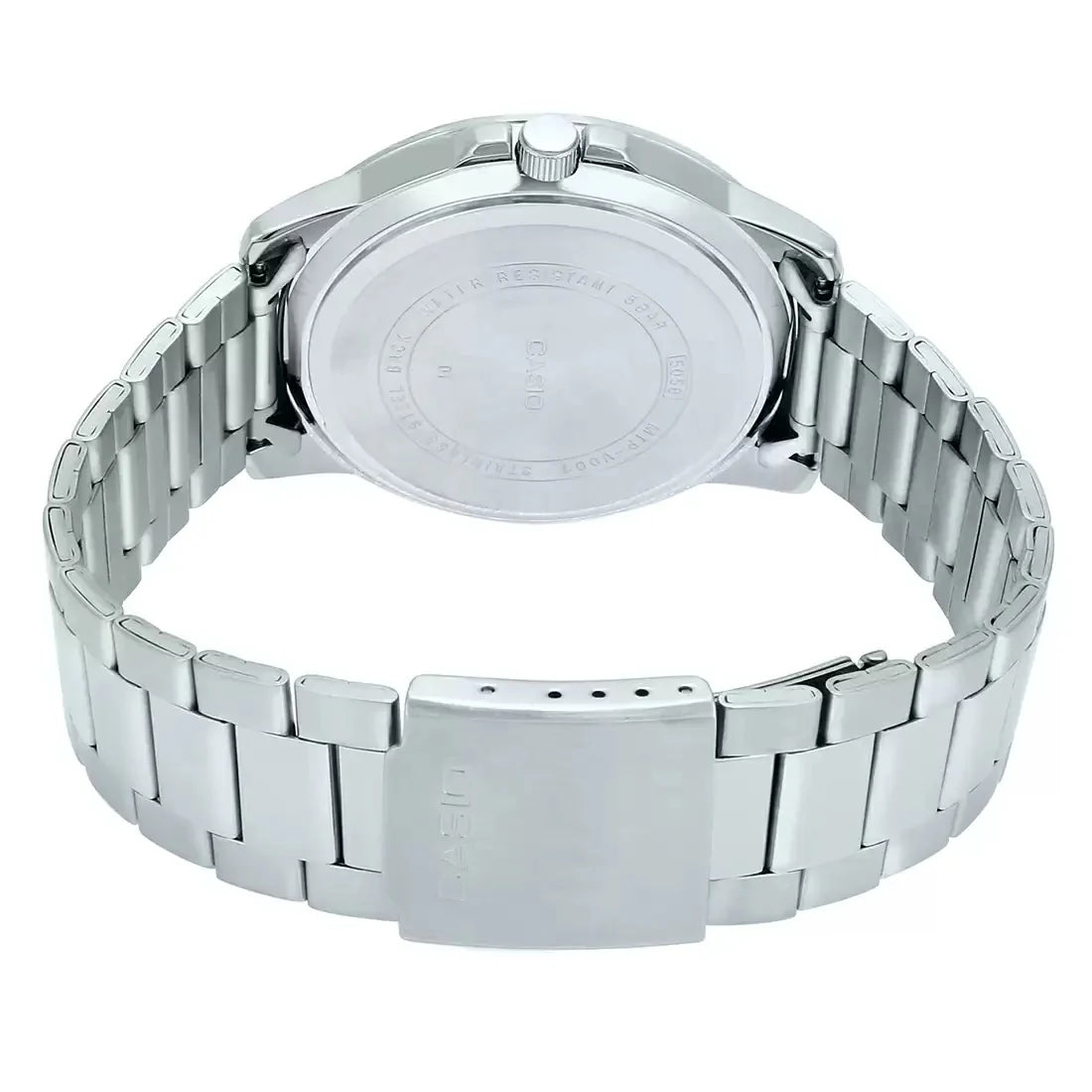 Casio A1363 | Enticer Men Quartz Blue Dial Analog Stainless Steel Watch