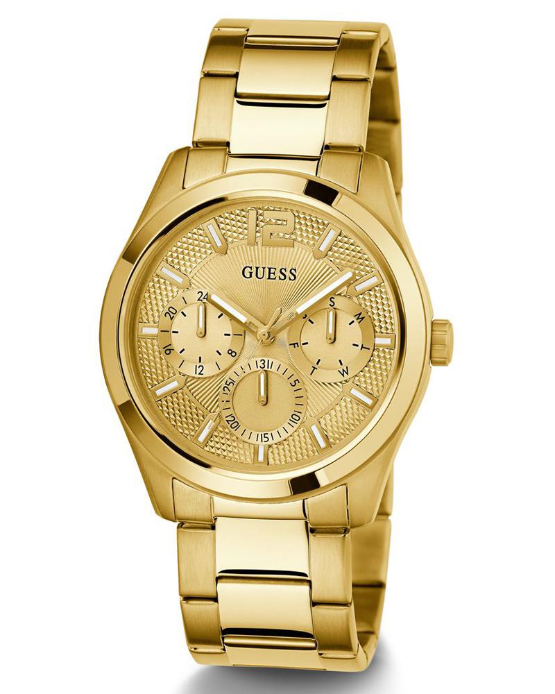 Guess GW0707G3 | Gd Zen Men Quartz Champagne Dial Analog Stainless Steel.