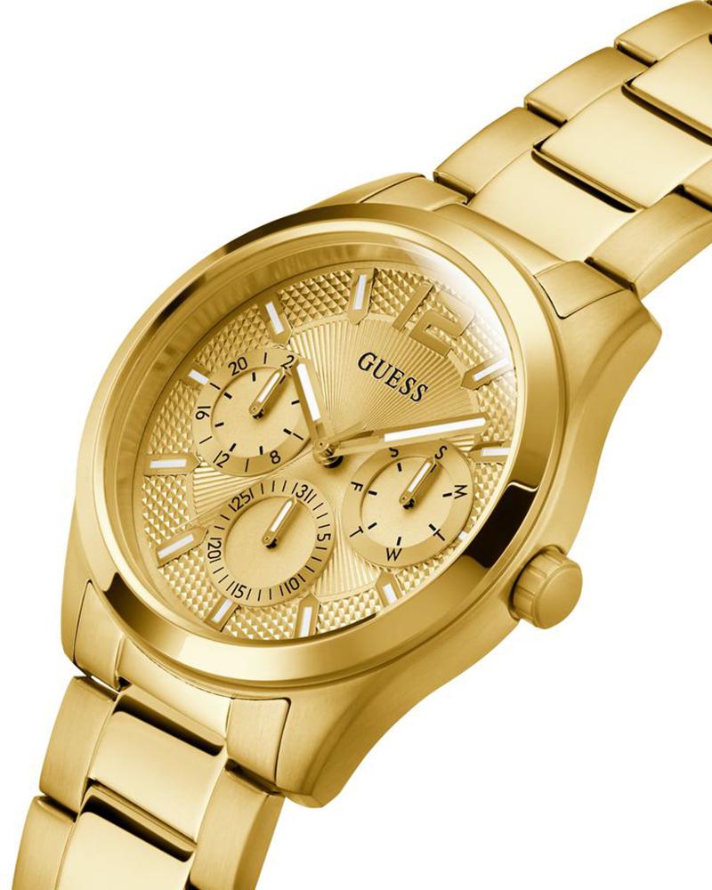 Guess GW0707G3 | Gd Zen Men Quartz Champagne Dial Analog Stainless Steel.