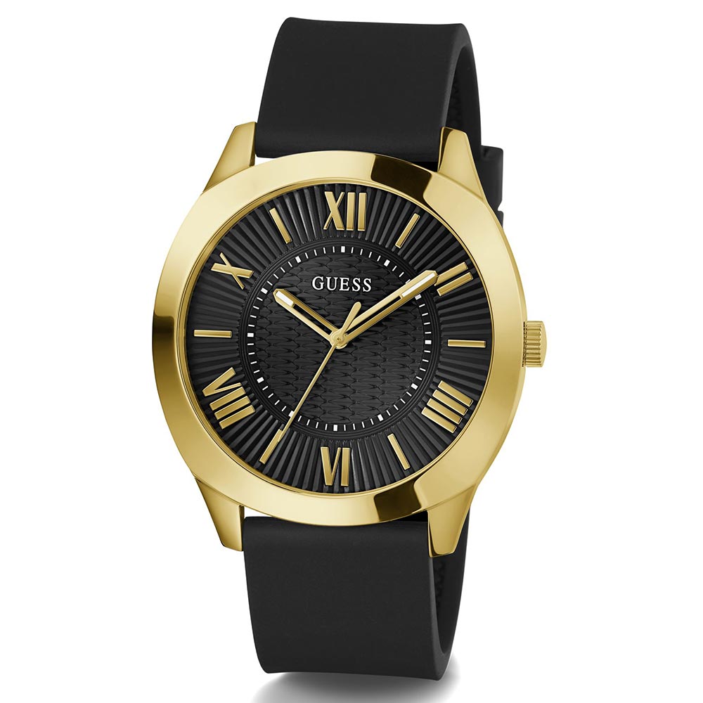 Guess GW0728G2 | Guess Arc Black Round Dial Quartz Analog Men Watch.