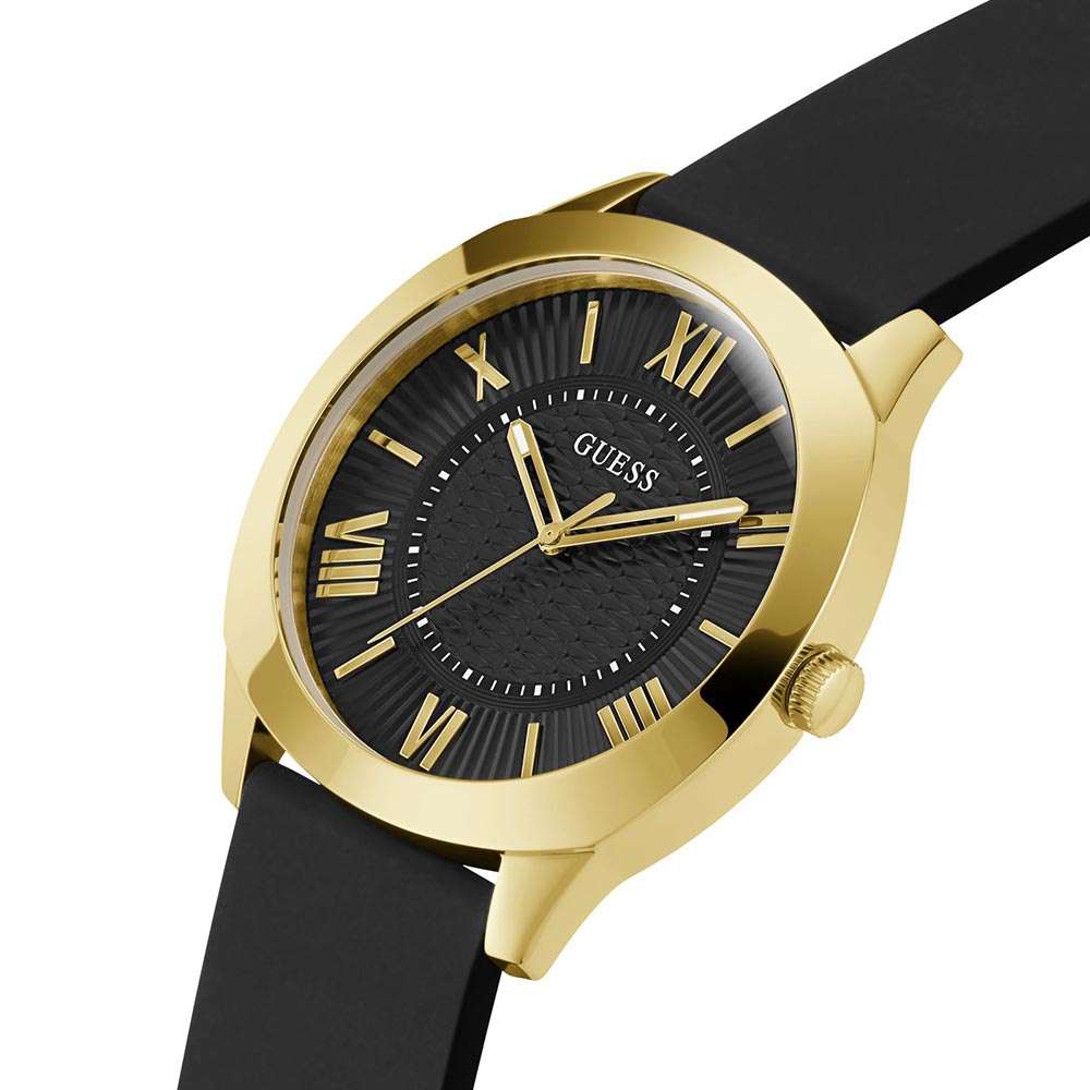 Guess GW0728G2 | Guess Arc Black Round Dial Quartz Analog Men Watch.