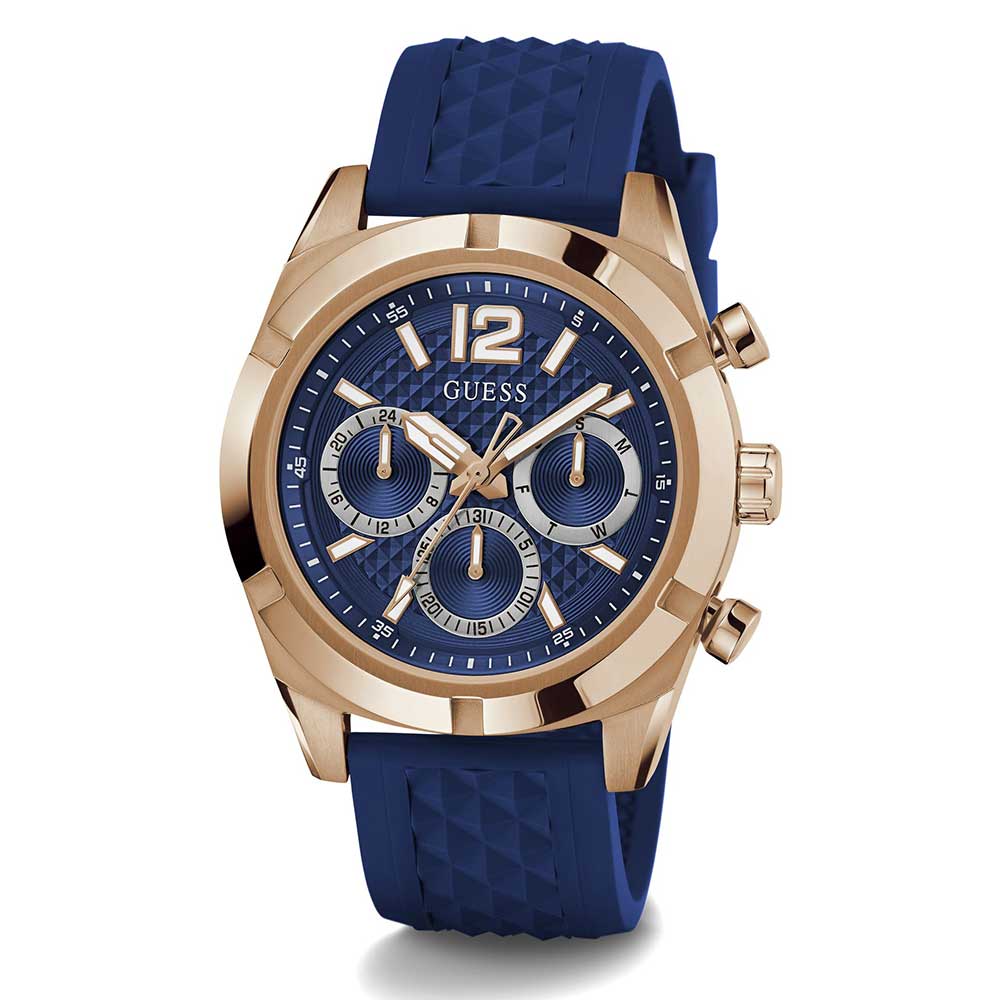 Guess GW0729G3 | Guess Resistance Blue Round Dial Quartz Analog Men Watch.
