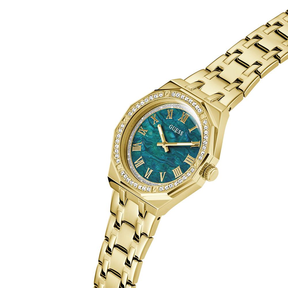 Guess GW0770L2 | Gd Desire Women Quartz Green Dial Analog Stainless Steel.