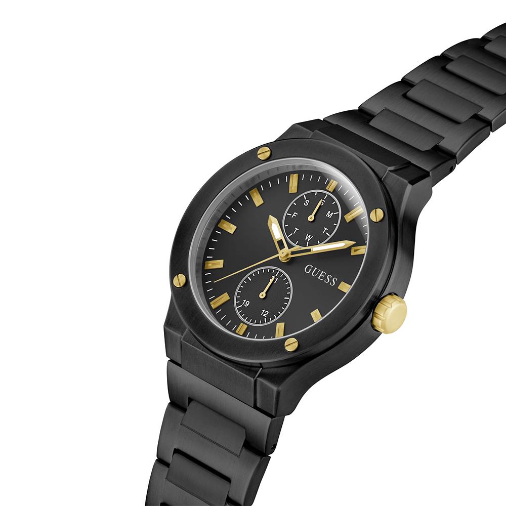 Guess GW0795G3 | Gd Jet Men Quartz Black Dial Analog Stainless Steel.