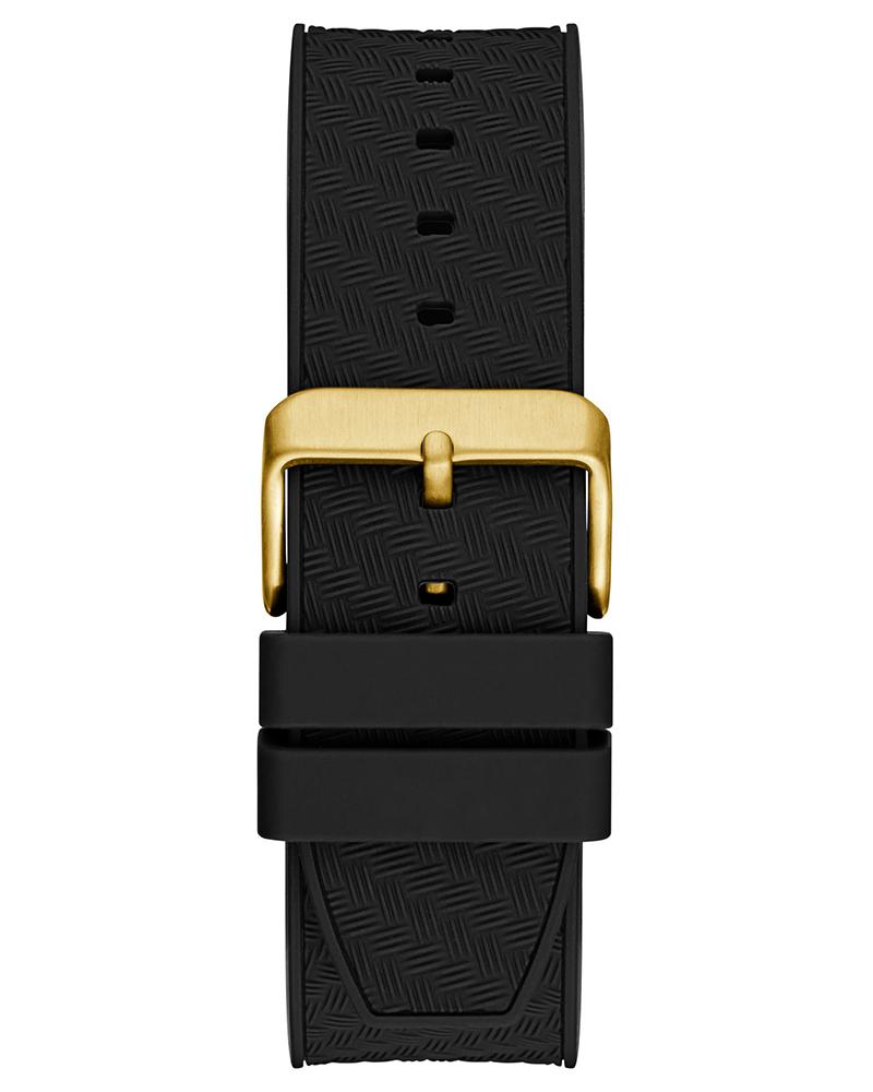 Guess GW0853G2 | Sport 45 mm Black Dial Silicone Analogue Wrist Watch for Men
