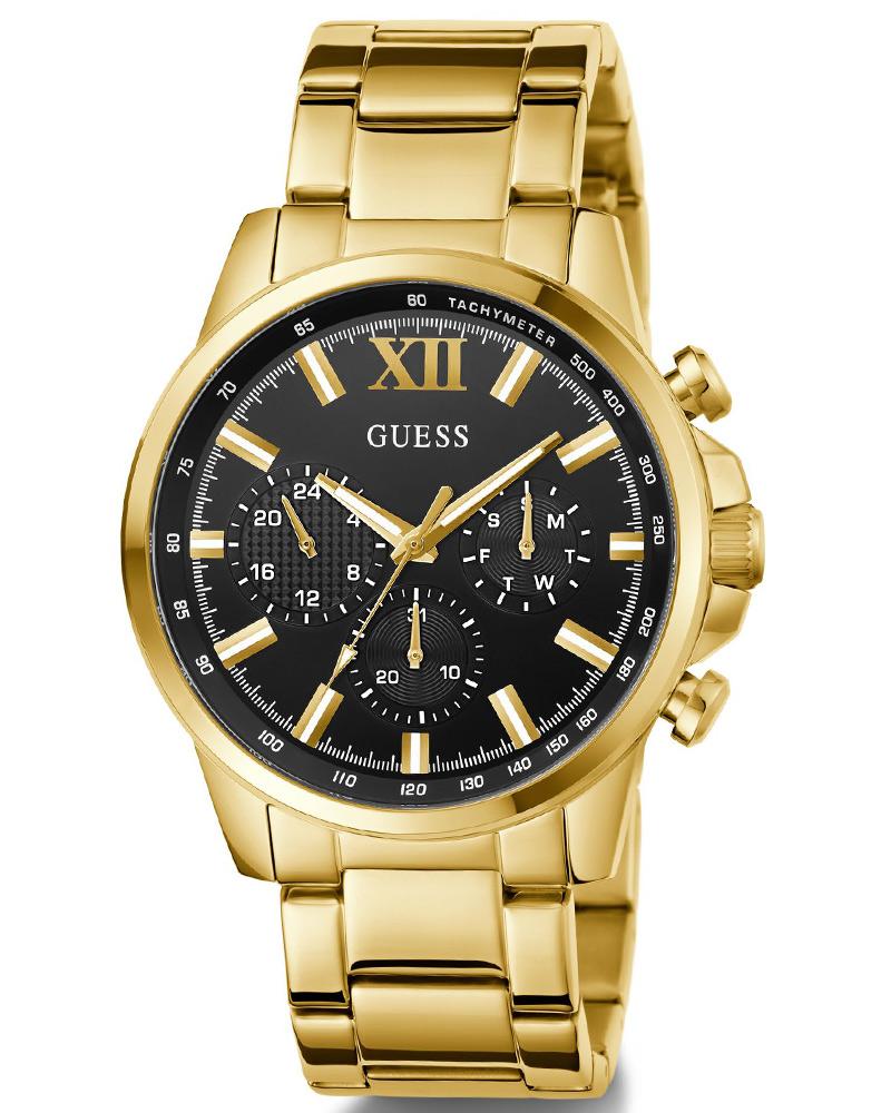 Guess GW0900G3 | Gd Walker Men Quartz Black Dial Analog Stainless Steel