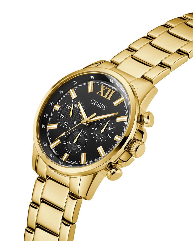 Guess GW0900G3 | Gd Walker Men Quartz Black Dial Analog Stainless Steel