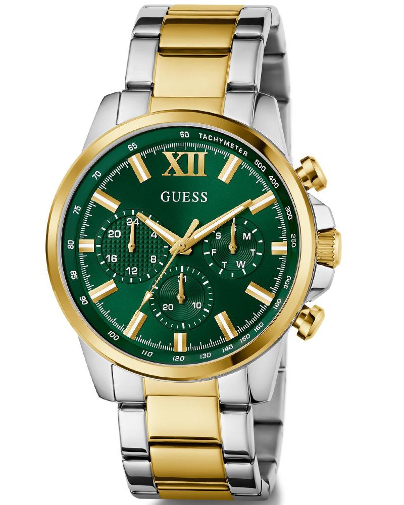 Guess GW0900G5 | Gd Walker Men Quartz Green Dial Analog Stainless Steel