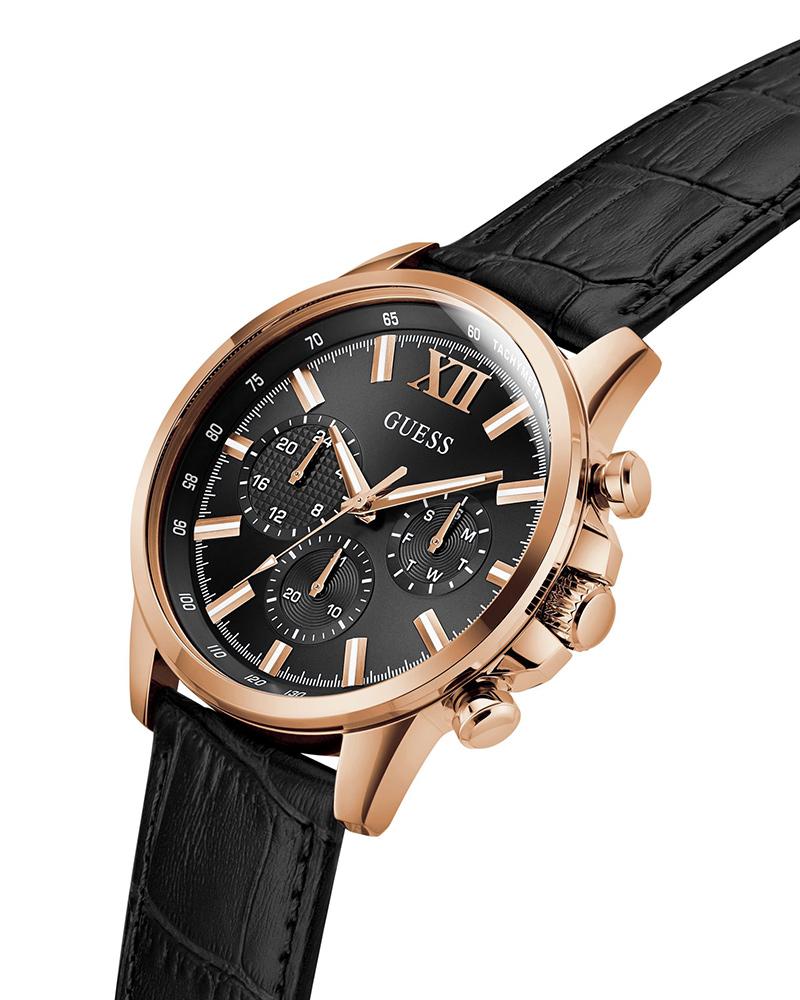 Guess GW0901G5 | Mens Black Multi-function Watch Men's Watch.