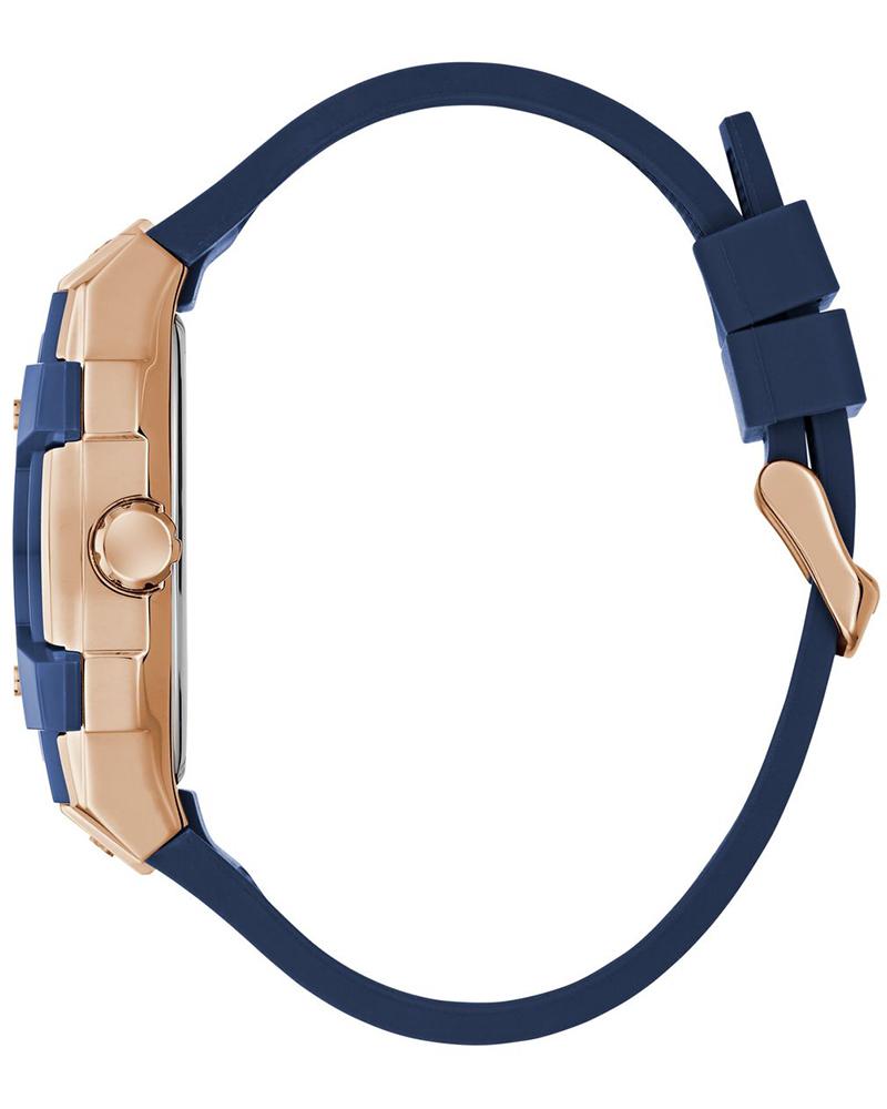 Guess GW0956G4 | Mens Blue Rose Gold Tone Multi-function Watch.