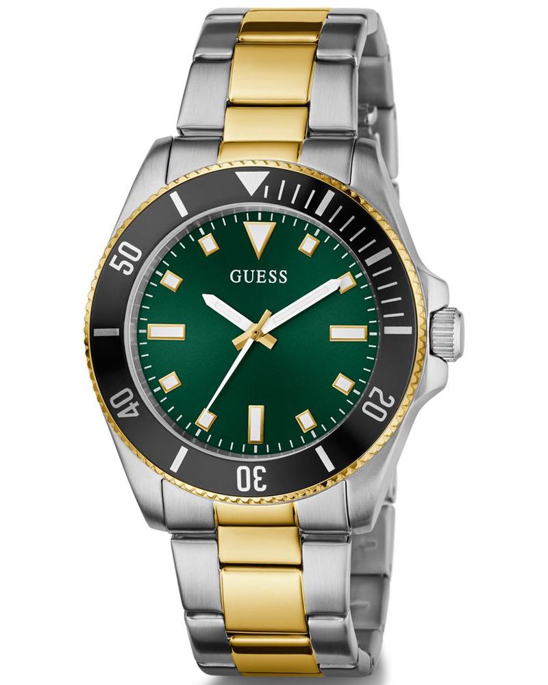 Guess GW0968G4 | Gs Cliff Men Quartz Green Dial Analog Stainless Steel