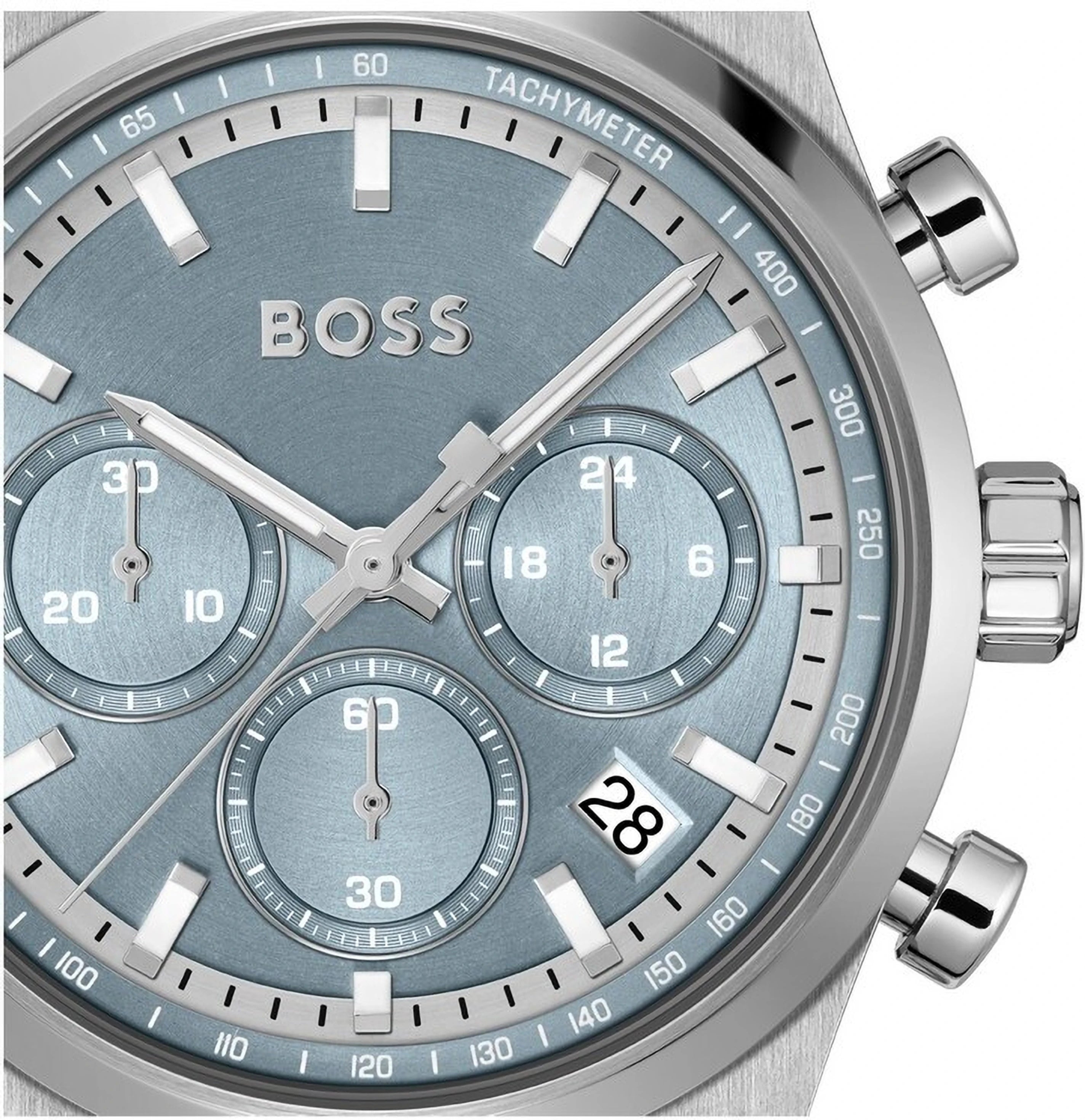 Boss 1514219 | Candor Chrono Men Quartz Blue Dial Chronograph Leather Watch