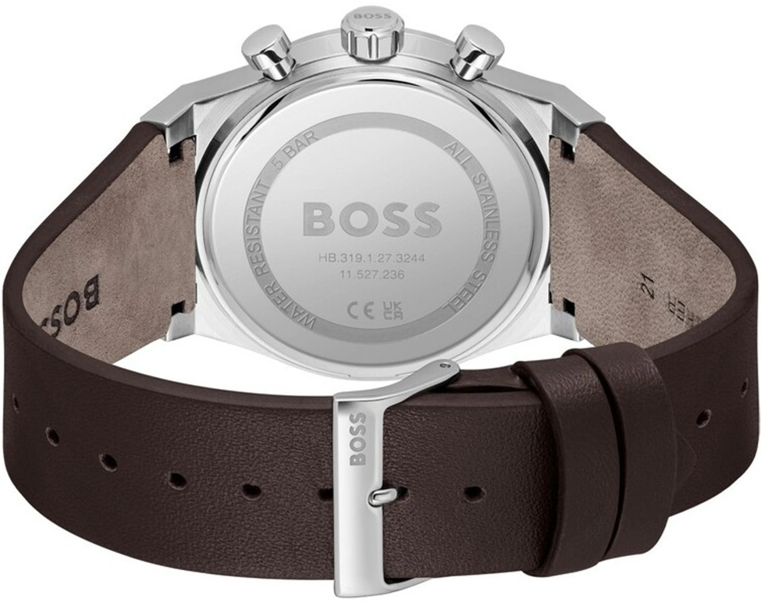 Boss 1514228 | Grand Prix 44 Men Quartz Green Dial Chronograph Stainless Steel Watch