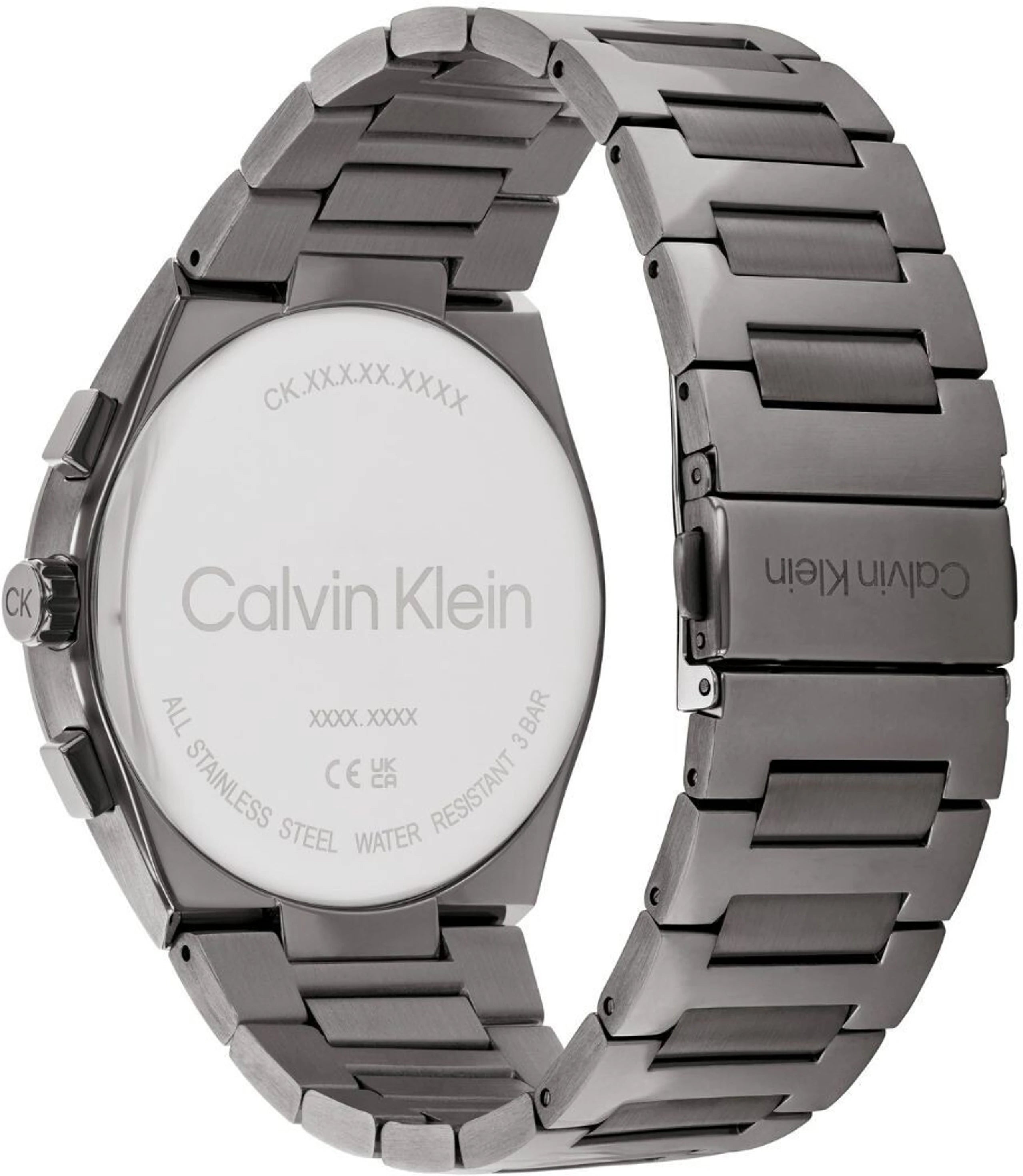Calvin Klein 252004433 | Distinguish Men Quartz Blue Dial Chronograph Stainless Steel Watch.