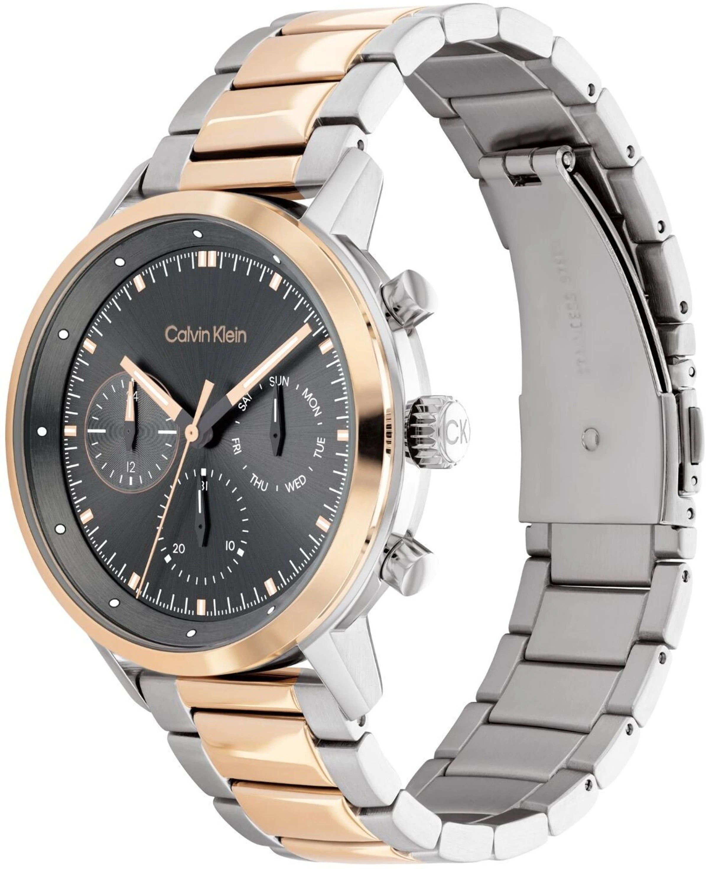 Calvin Klein 25200064 | Gauge Men Quartz Grey Dial Chronograph Stainless Steel Watch