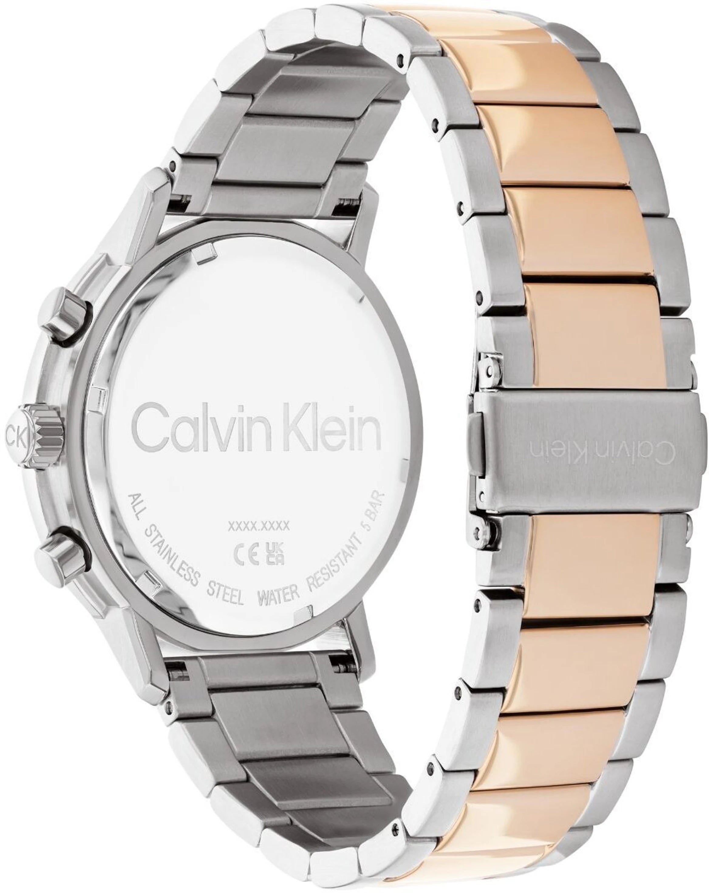 Calvin Klein 25200064 | Gauge Men Quartz Grey Dial Chronograph Stainless Steel Watch