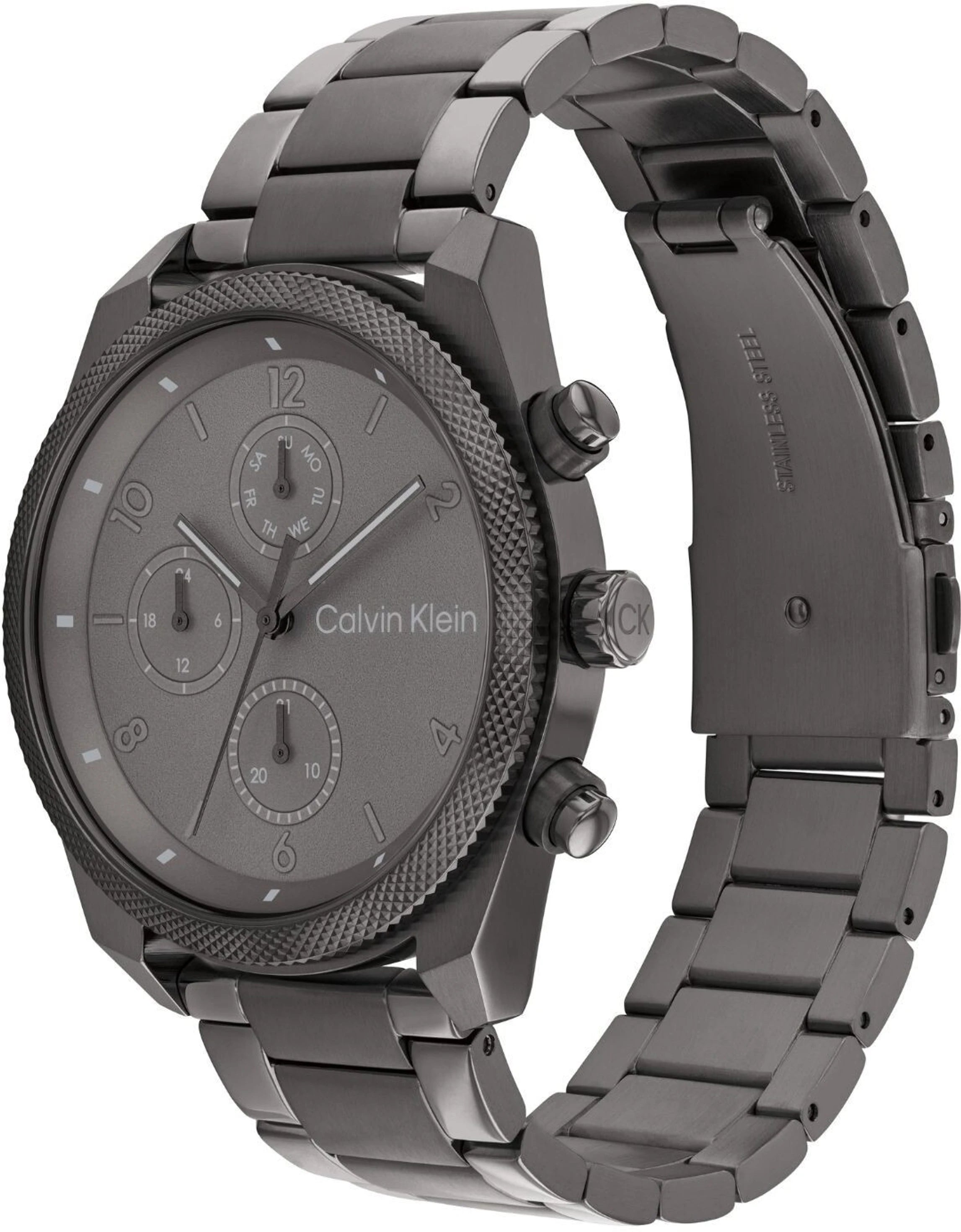 Calvin Klein 25200462 | Impact Men Quartz Grey Dial Chronograph Stainless Steel Watch