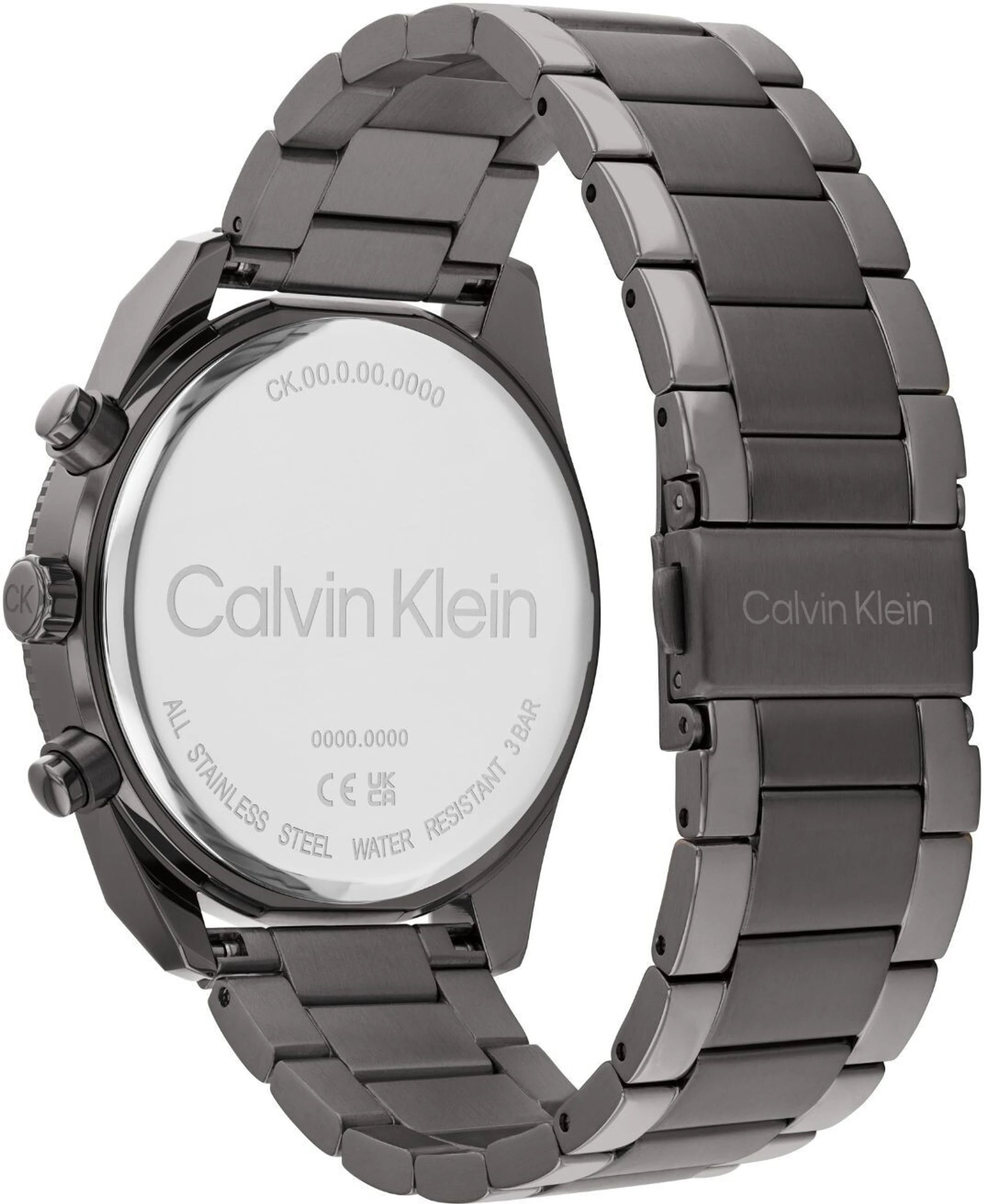Calvin Klein 25200462 | Impact Men Quartz Grey Dial Chronograph Stainless Steel Watch