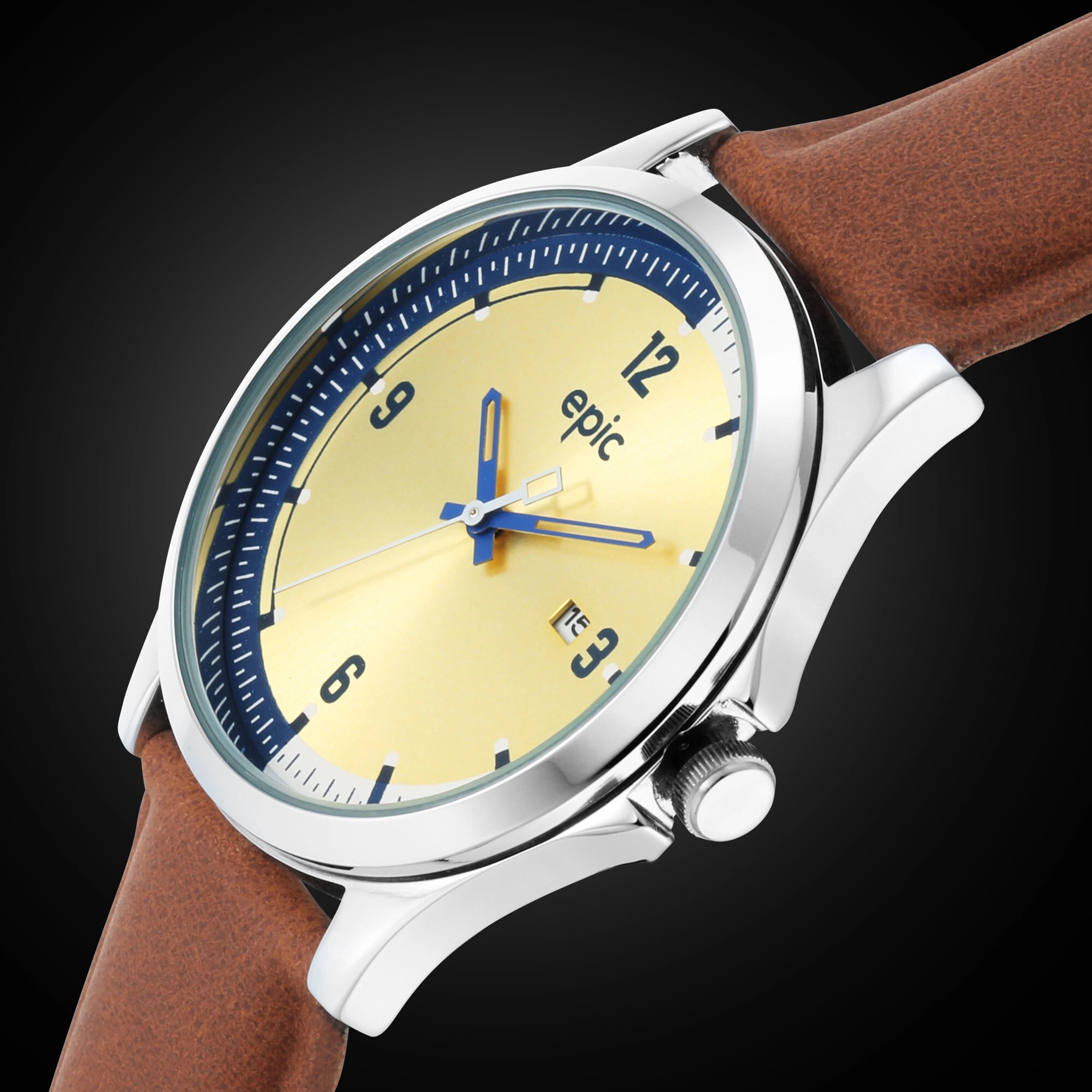 Sonata Epic EP10001SL01 | Epic Analog Watch For Men