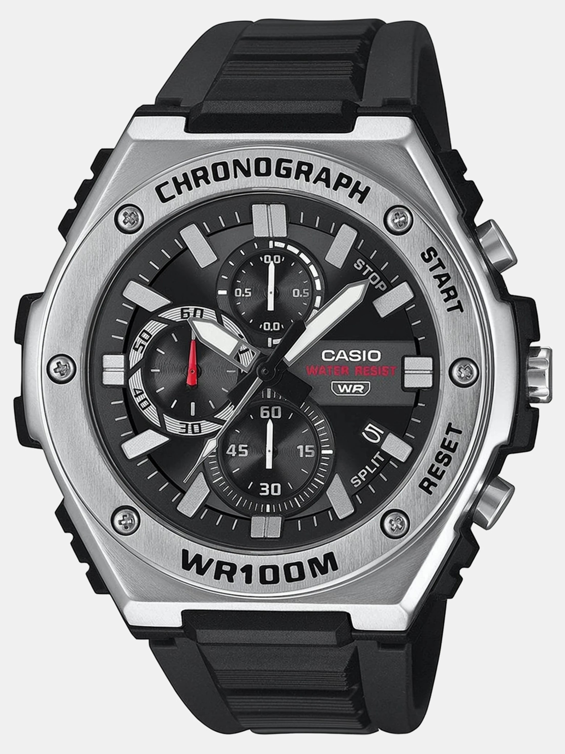 Casio AD281 | Youth Unisex Quartz Black Dial Chronograph Resin Watch MWA-300H-1AV.