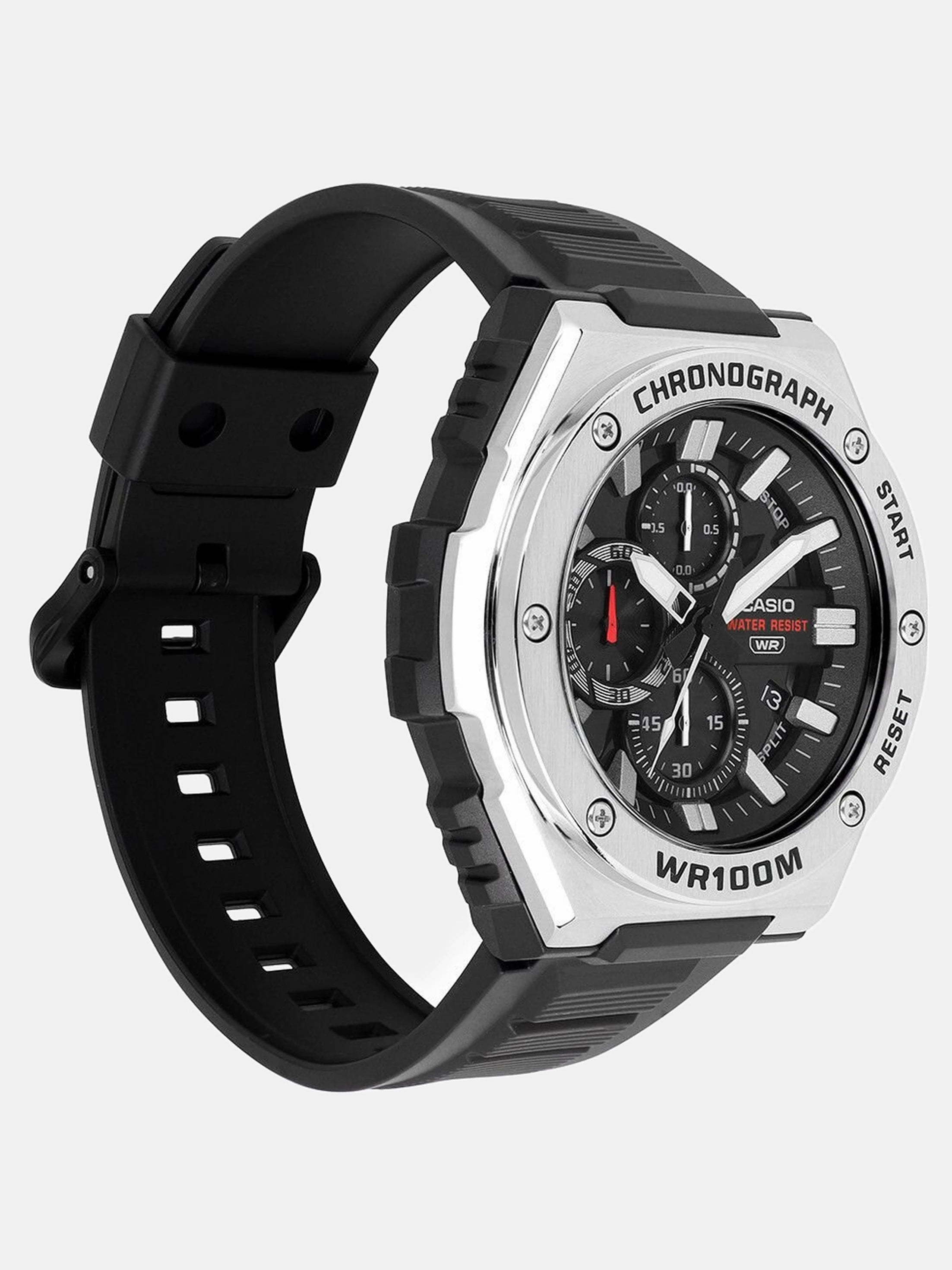 Casio AD281 | Youth Unisex Quartz Black Dial Chronograph Resin Watch MWA-300H-1AV.