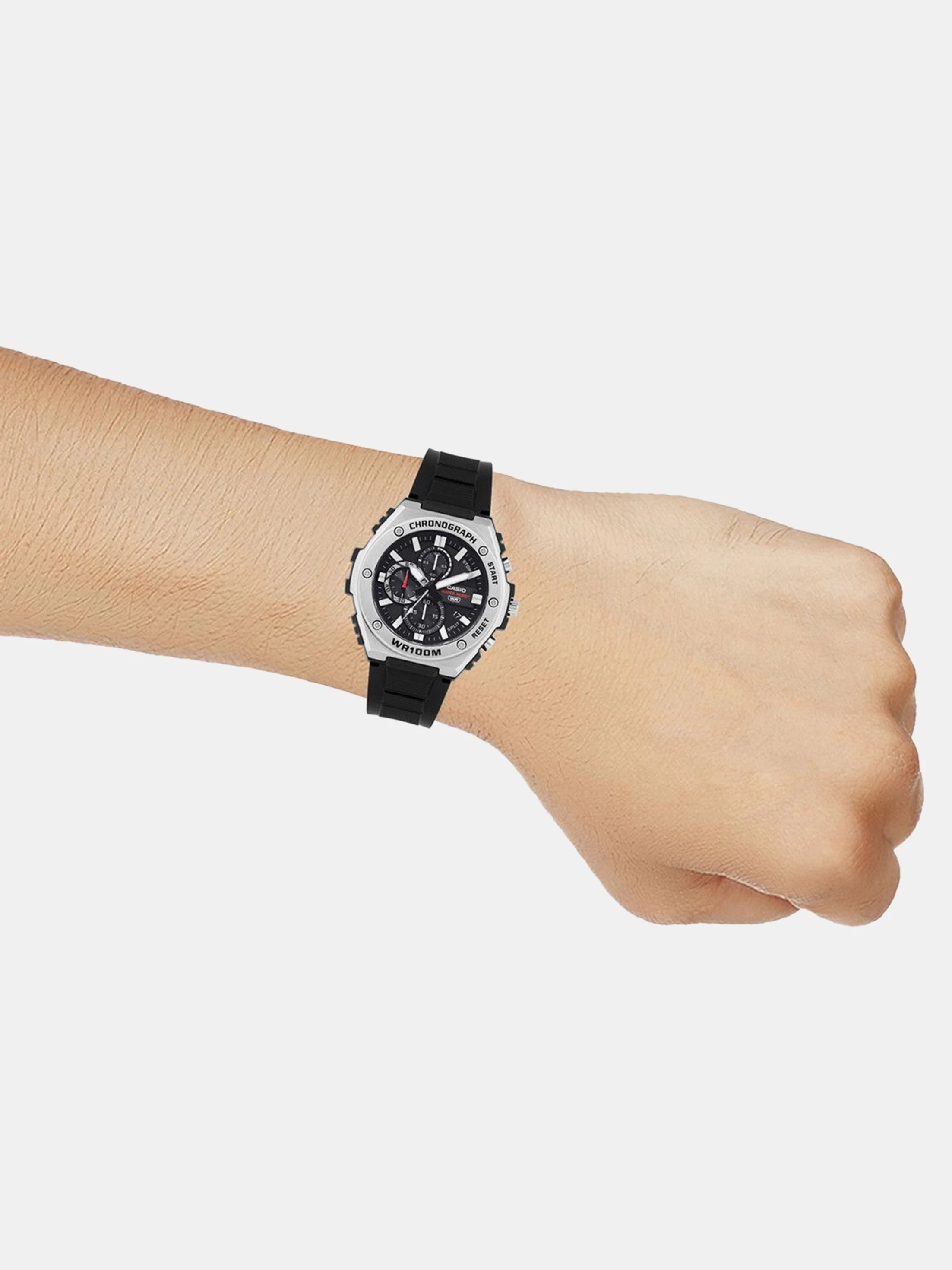Casio AD281 | Youth Unisex Quartz Black Dial Chronograph Resin Watch MWA-300H-1AV.