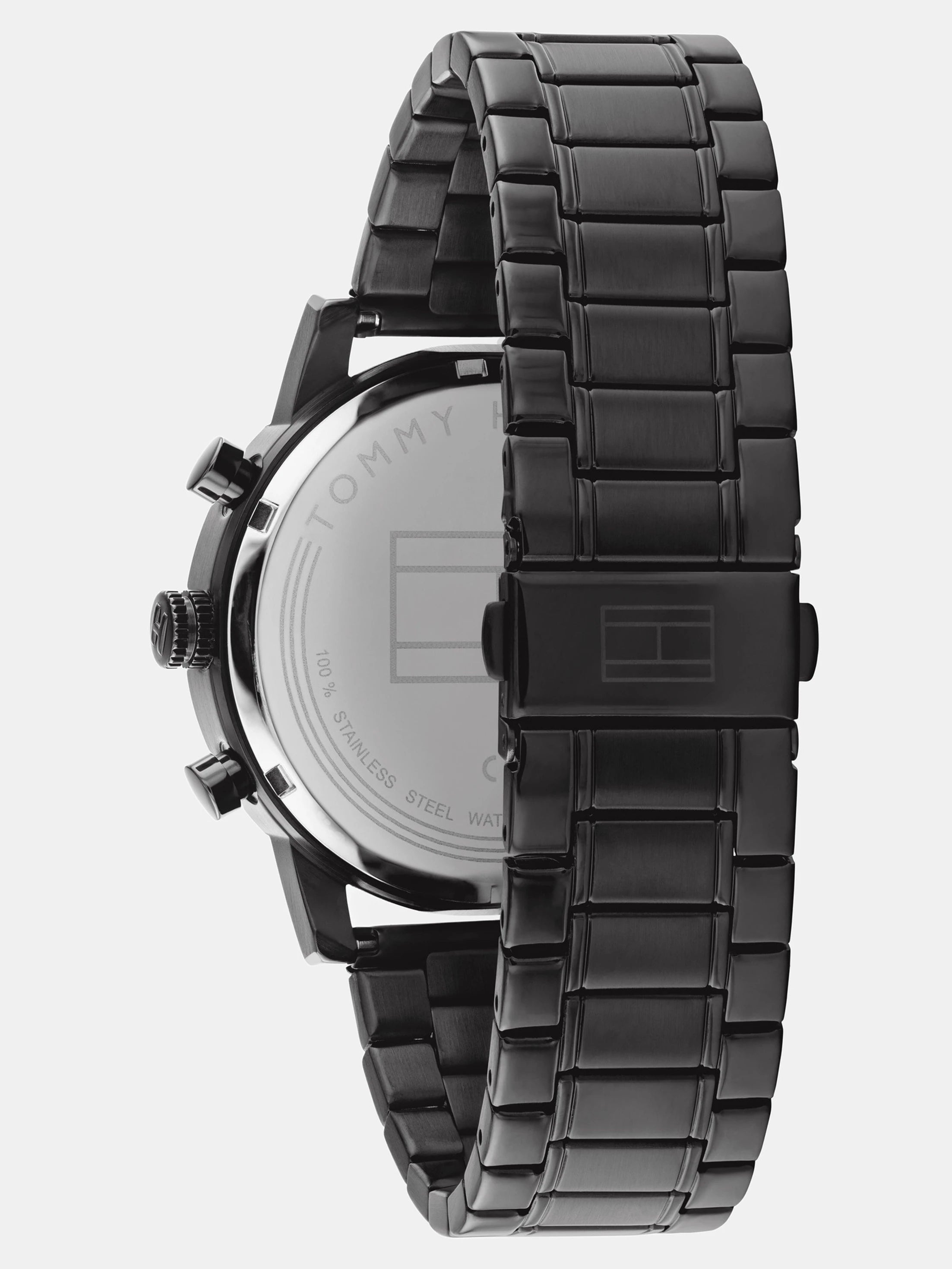 Tommy Hilfiger TH1791879W | Tommy Hilfiger Quartz Multifunction Black Dial Watch for Men.
