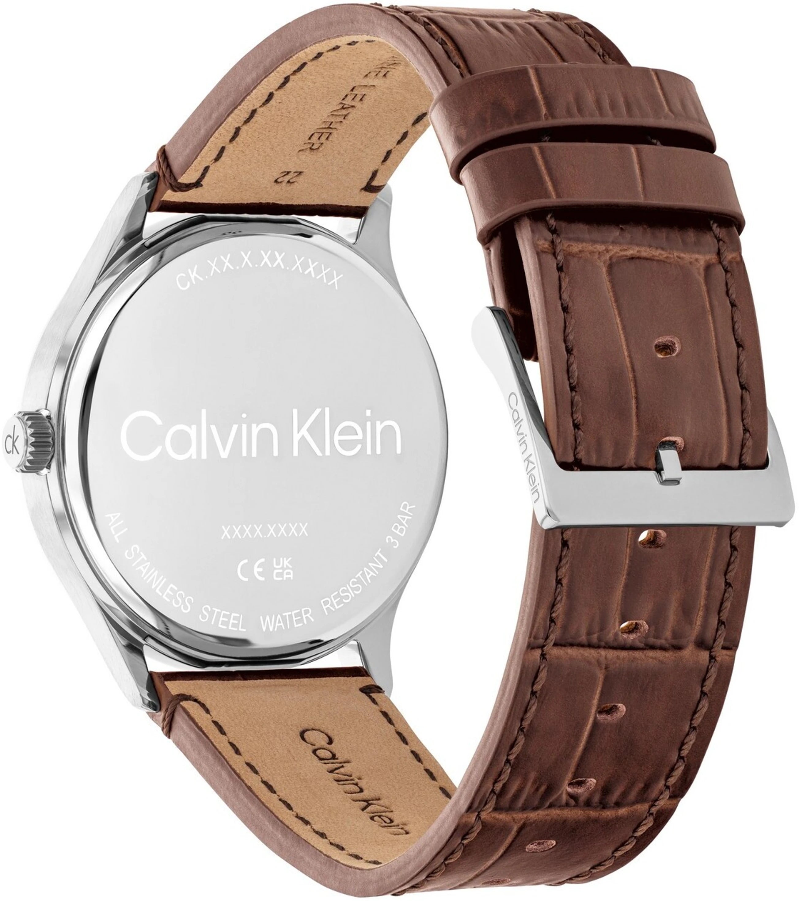 Calvin Klein 25200552 | Tailored Men Quartz Blue Dial Analog Leather Watch.