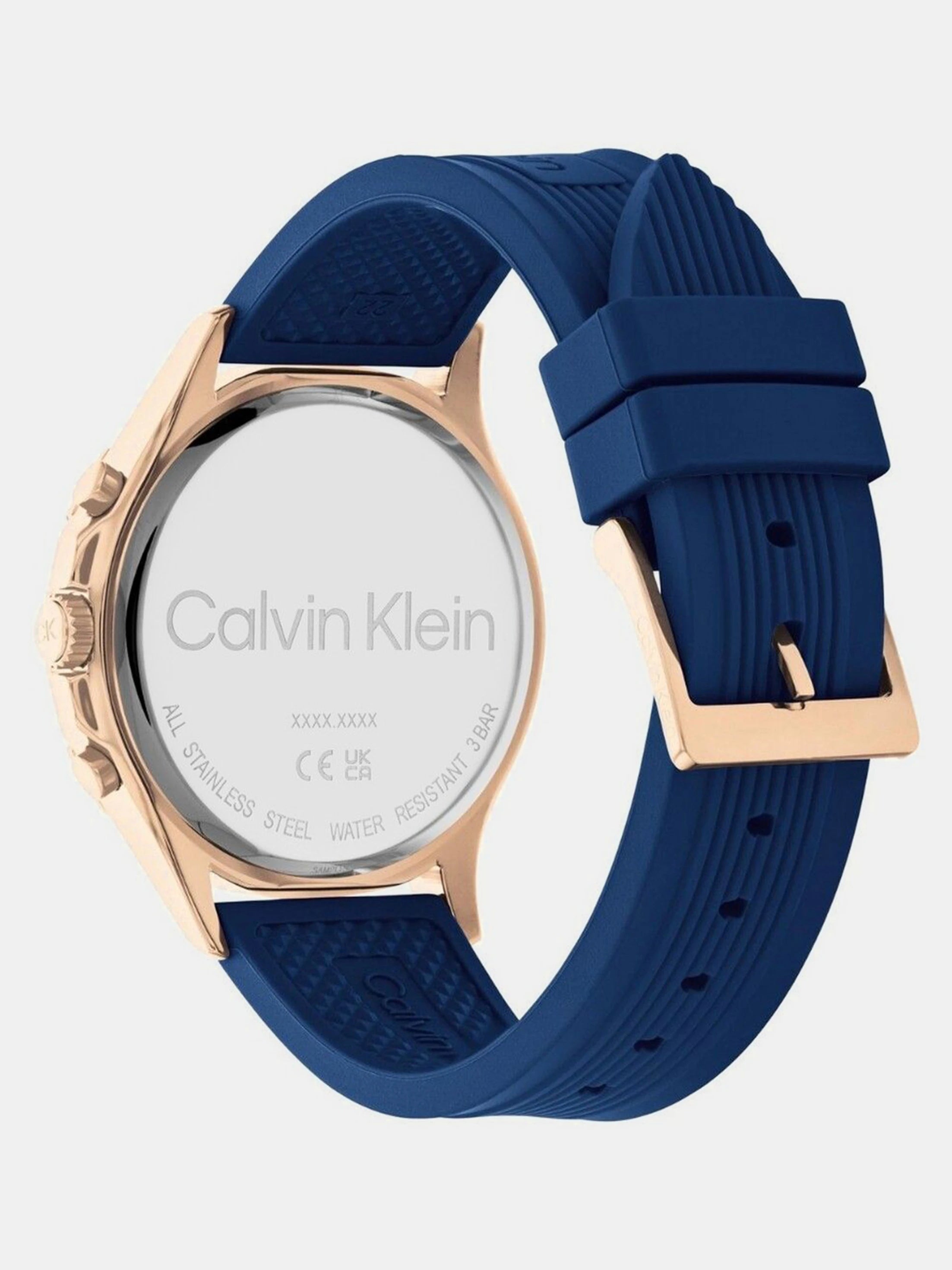 Calvin Klein 25200316 | Sport For Him Men Quartz Grey Dial Chronograph Silicone Watch