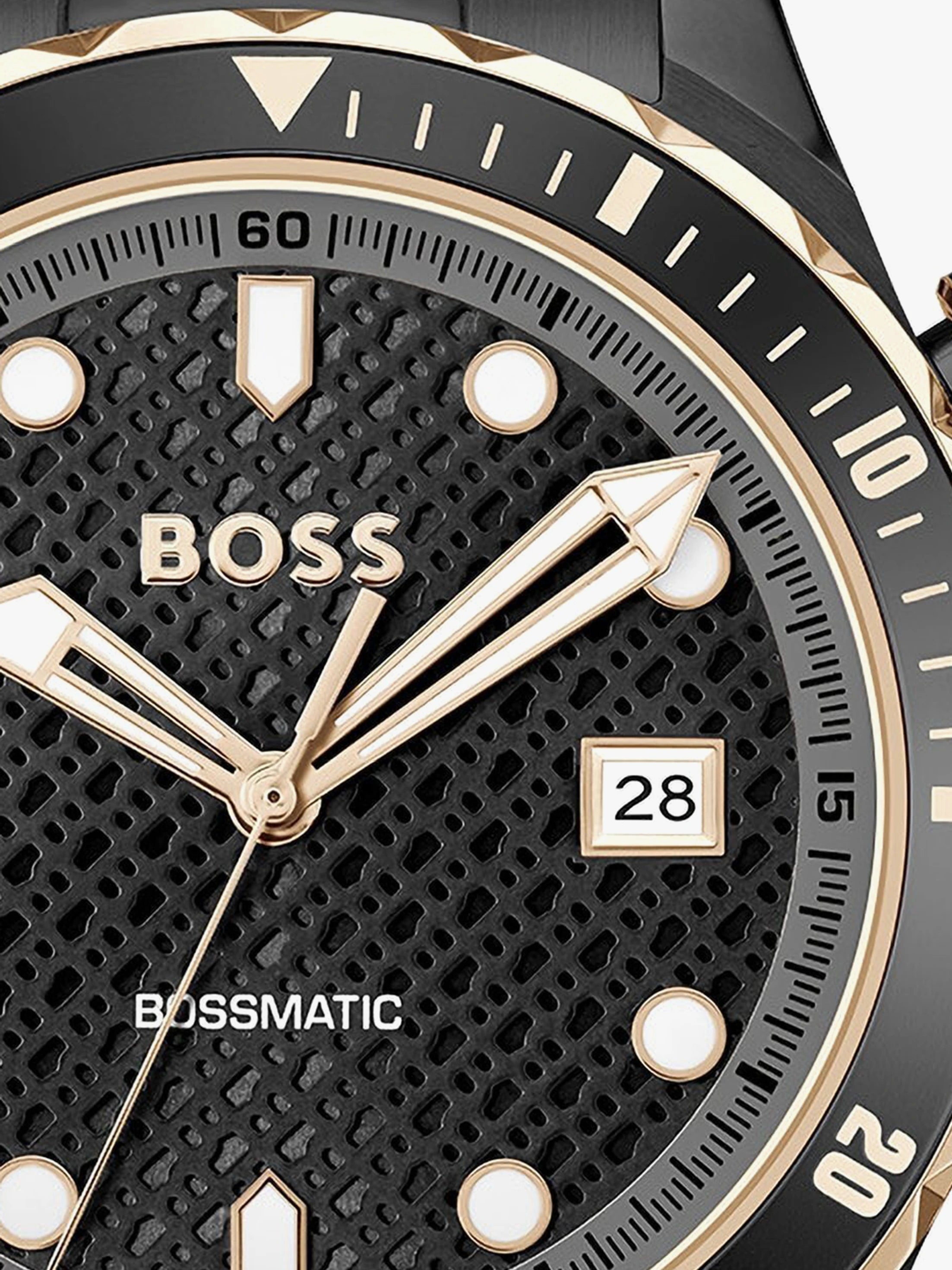 Boss 1514215 | Bossmatic Men Automatic Black Dial Analog Stainless Steel Watch