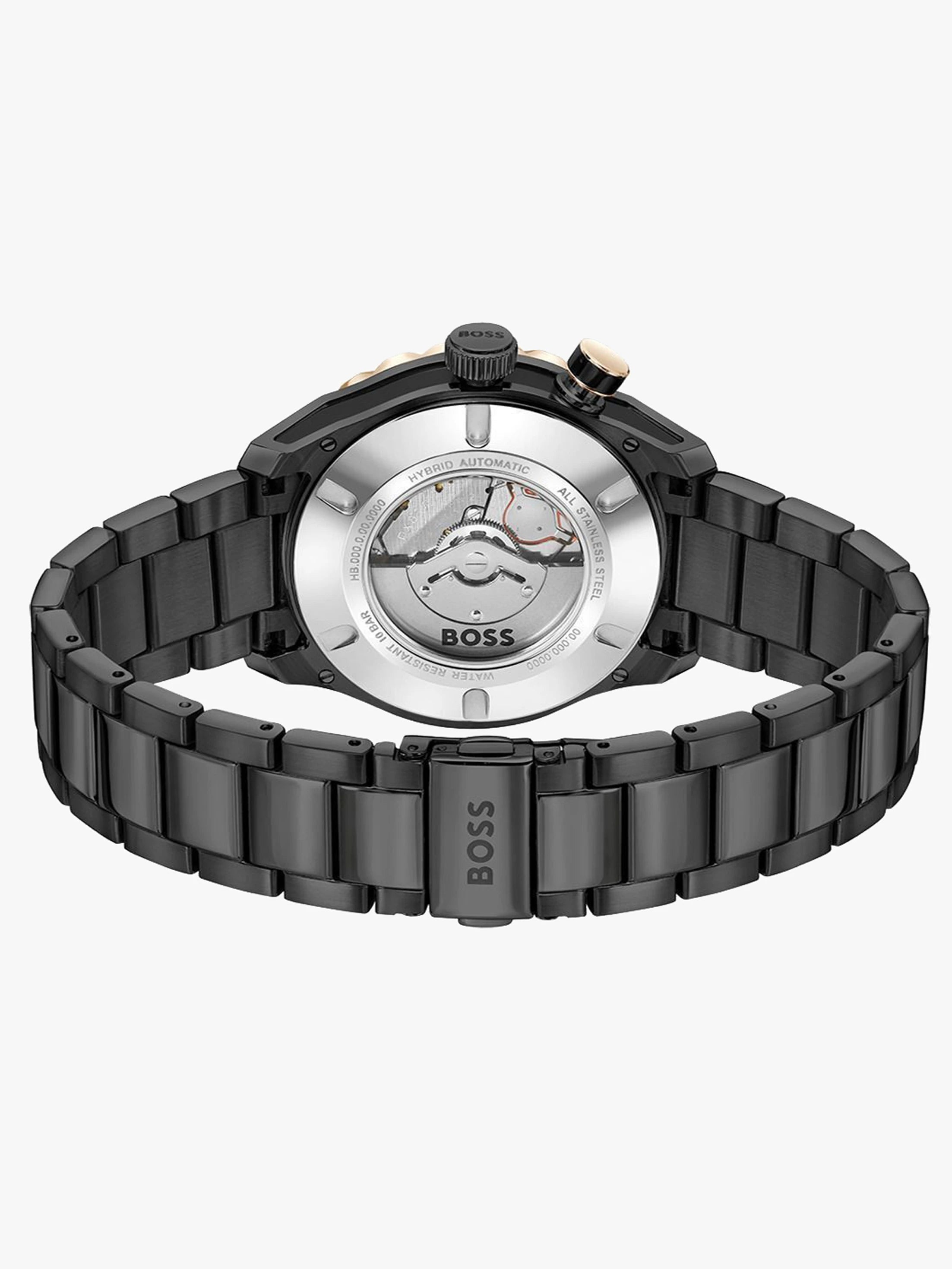 Boss 1514215 | Bossmatic Men Automatic Black Dial Analog Stainless Steel Watch