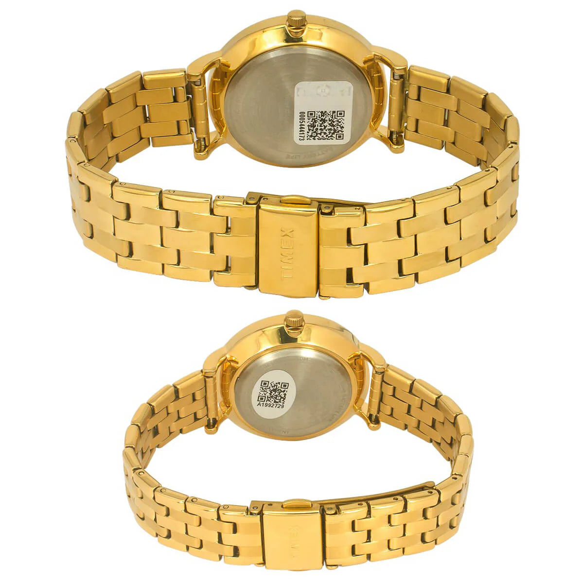 Timex TW00PR280 | Timex Empera Pairs Champagne Dial Round Case 10 Year Battery Life Date Function Watch