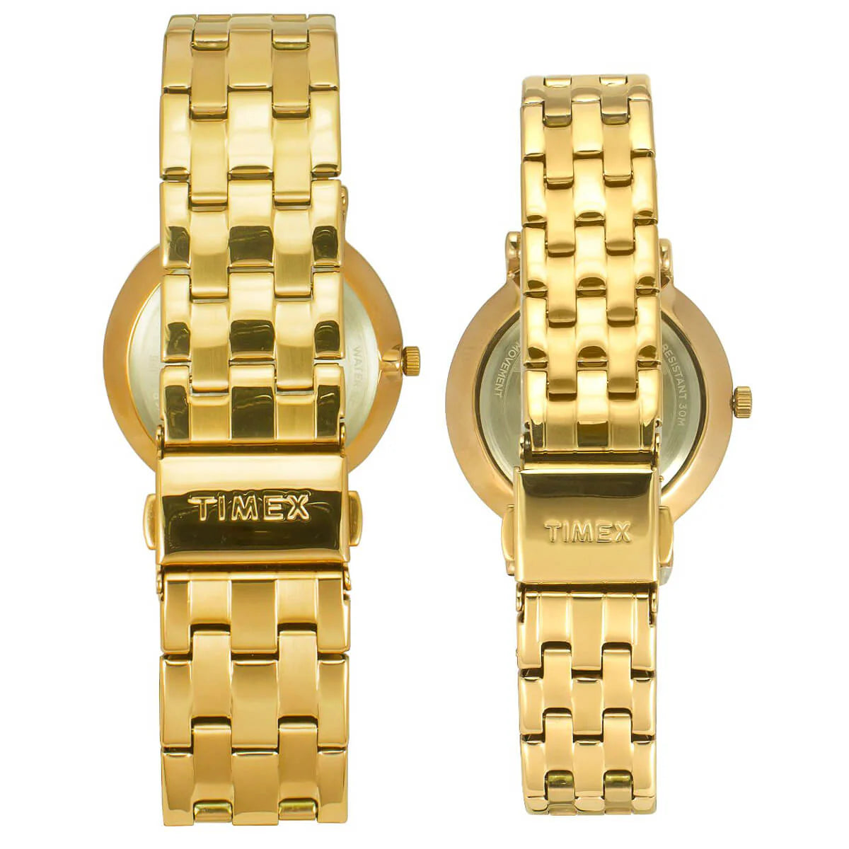 Timex TW00PR280 | Timex Empera Pairs Champagne Dial Round Case 10 Year Battery Life Date Function Watch