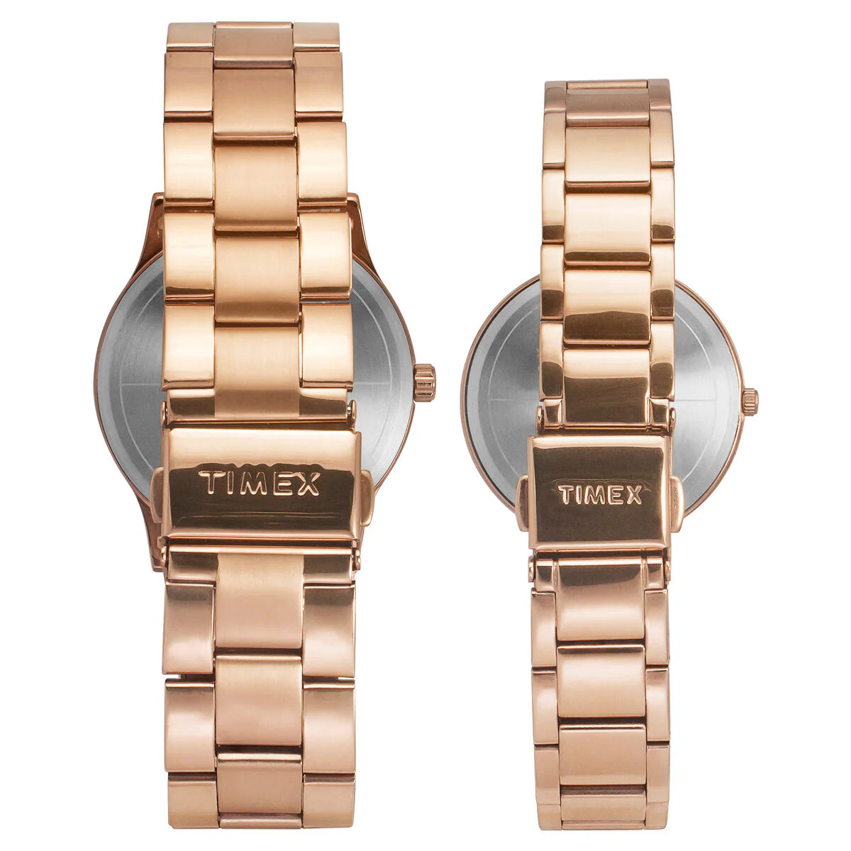 Timex TW00PR296 | Timex Fashion Collection Premium Quality 3 Hands Pair's Analog Blue Dial Coloured Quartz Watch, Round Dial with 42 mm Case width