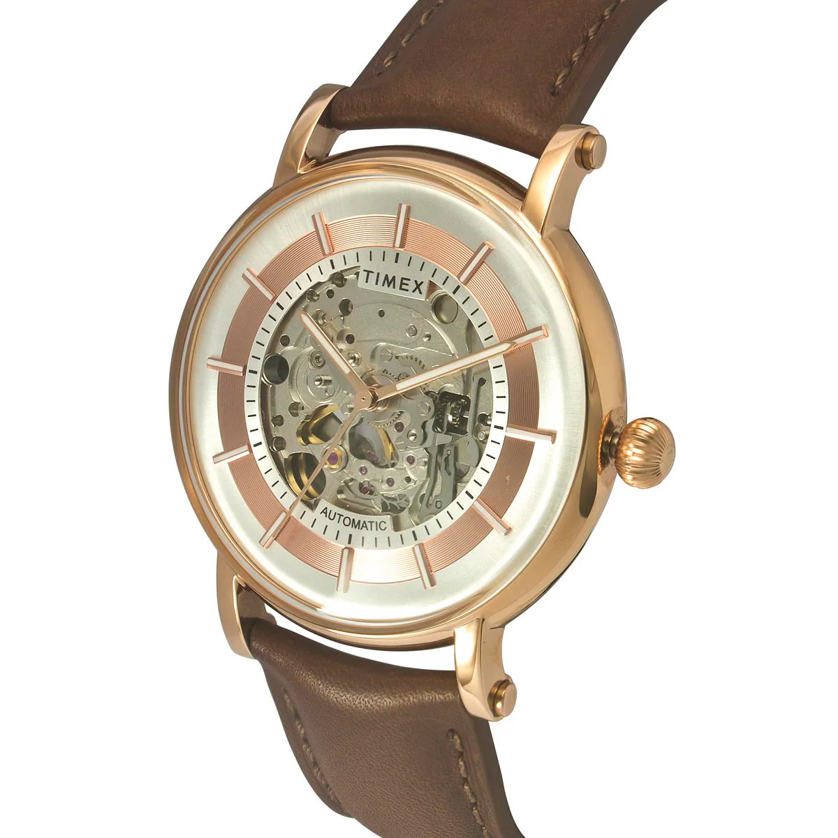 Timex TWEG16715 | Timex E Class Men's Silver Dial Round Case Automatic Function Watch