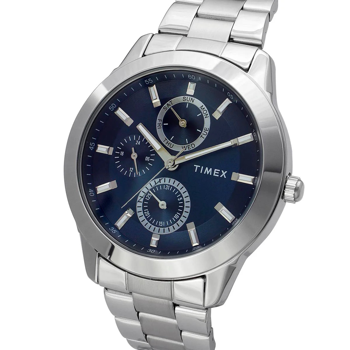 Timex TWEG18507 | Timex Fashion Men's Blue Dial Round Case Multifunction Function Watch