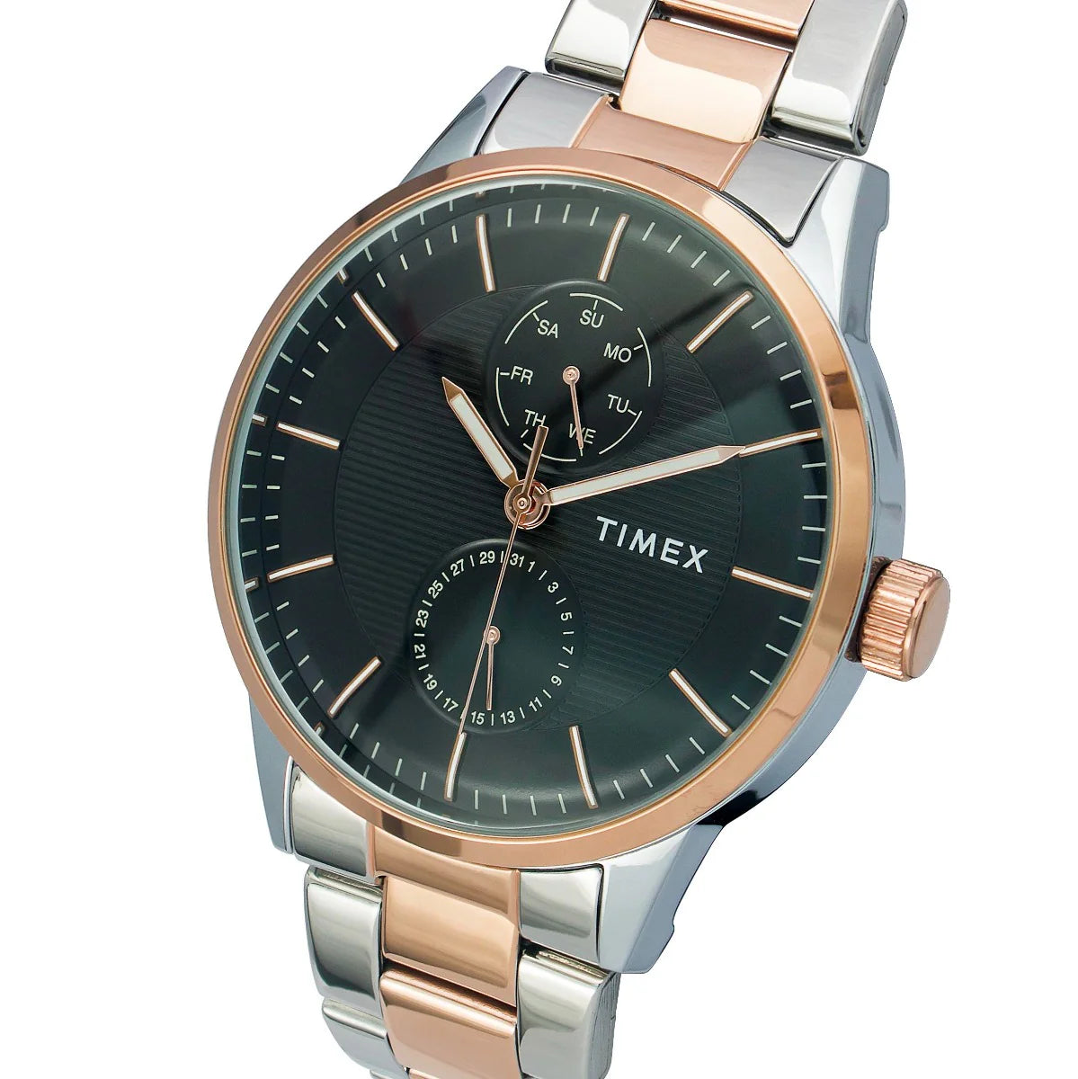 Timex TWEG19903 | Timex Fashion Men's Black Dial Round Case Multifunction Function Watch