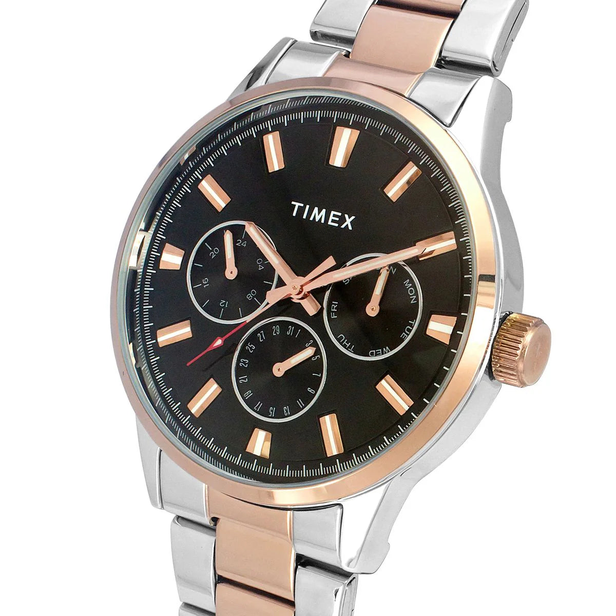 Timex TWEG19910 | Timex Fashion Men's Black Dial Round Case Multifunction Function Watch