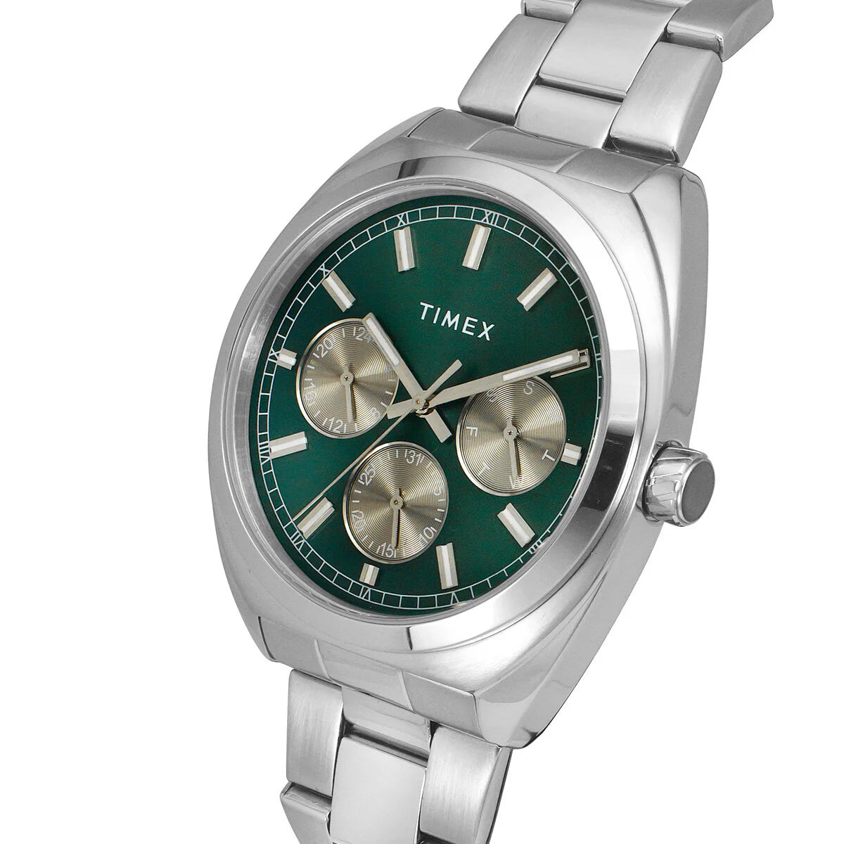 Timex TWEG22300 | Timex E-Class Premium-Sport Collection Multifunction Men Analog Green Dial Coloured Quartz Watch, Round Dial with 42 mm Case Width